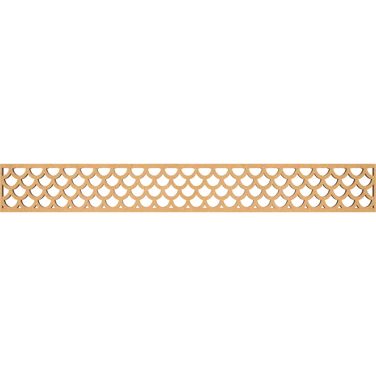 Ekena Millwork MLDB06X46HUDMF Hudson Fretwork Flat Trim 6-in x 3.86-ft Brown Unfinished 2157707 Pierced Wall Panel Moulding