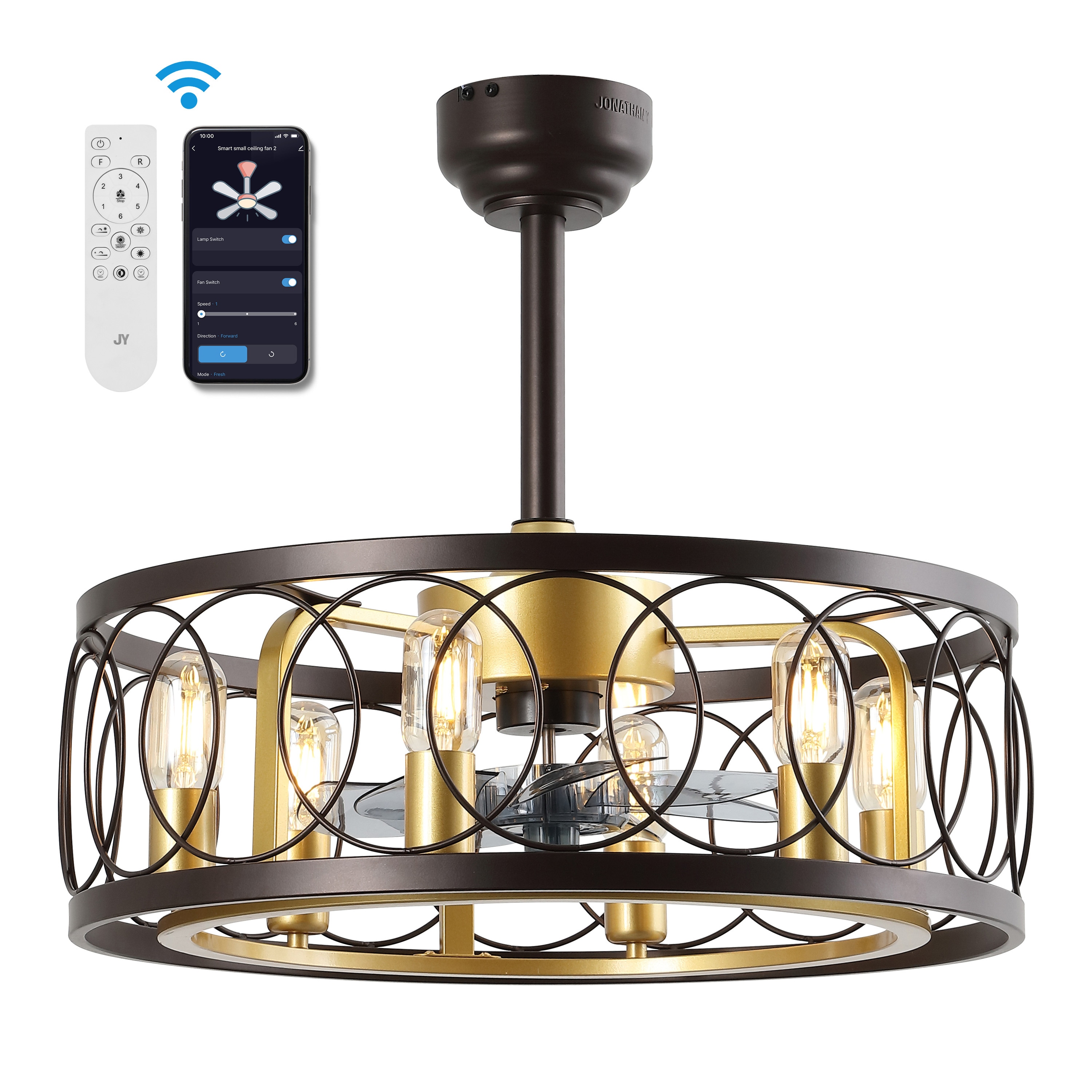 JONATHAN  Y JYL9732B Ceiling-Fans - View #2