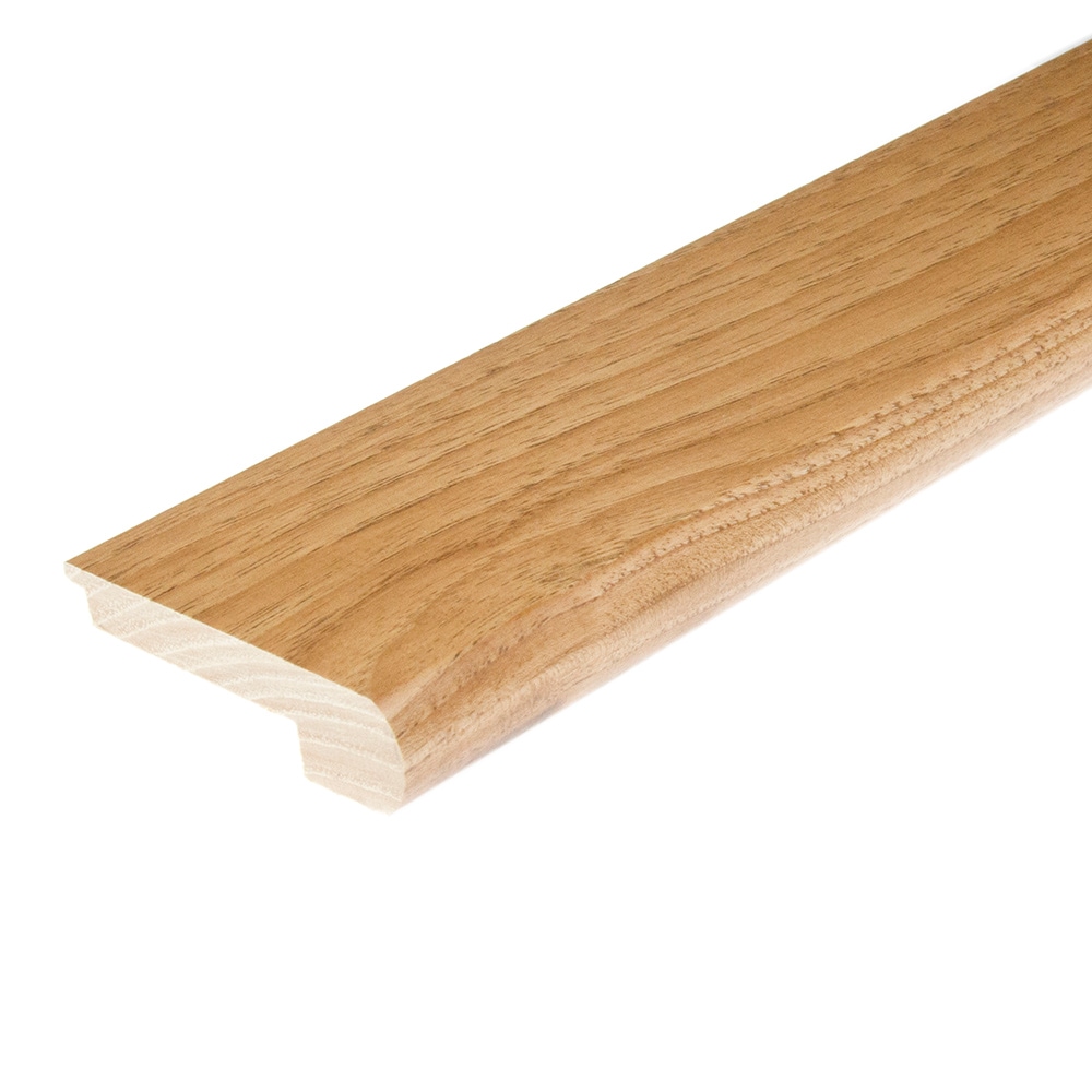 Flexco 809539 Solid Wood Stair Nose 2.75-in x 78-in x 0.375-in Autumn Prefinished Wood Hickory Flush Stair Nosing
