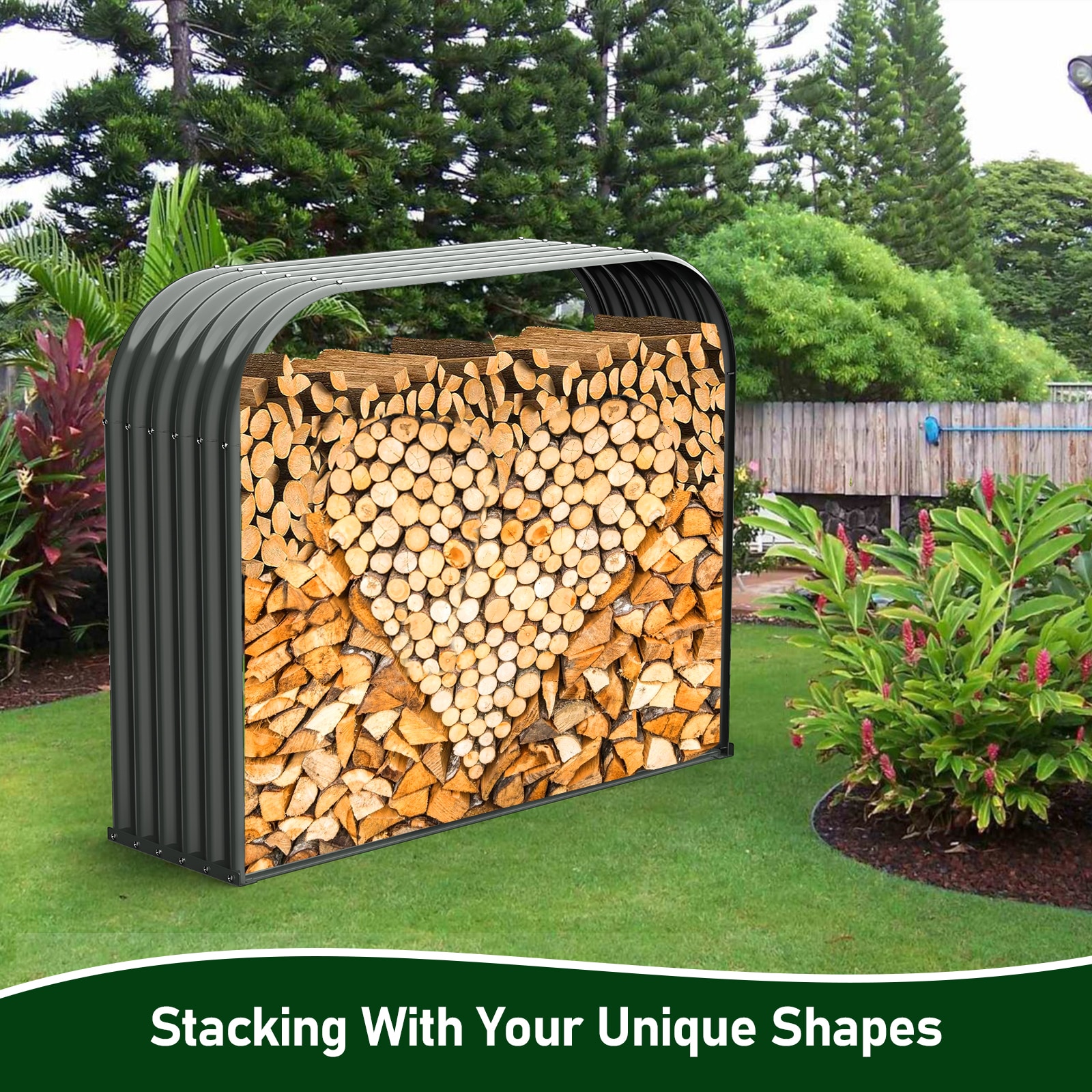 Runesay HB02ODHT-11 Firewood-Storage - View #4