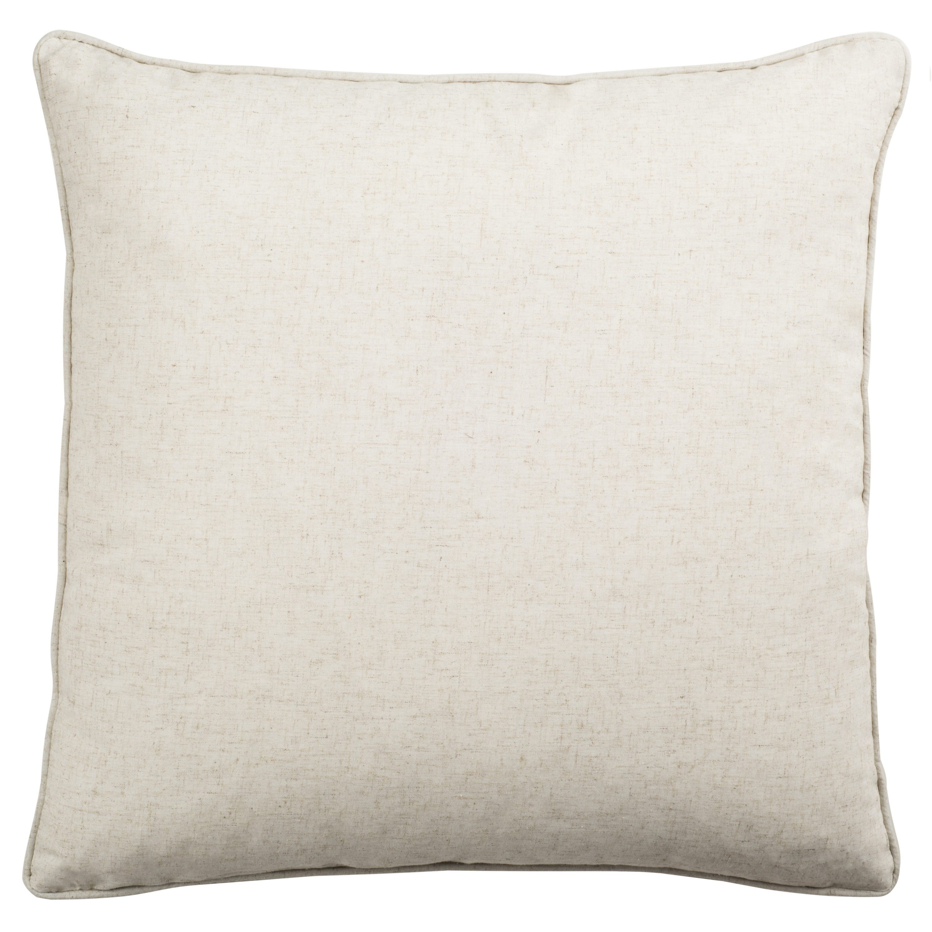 18" Black and Beige Abstract Linen Cotton Throw Pillow Set