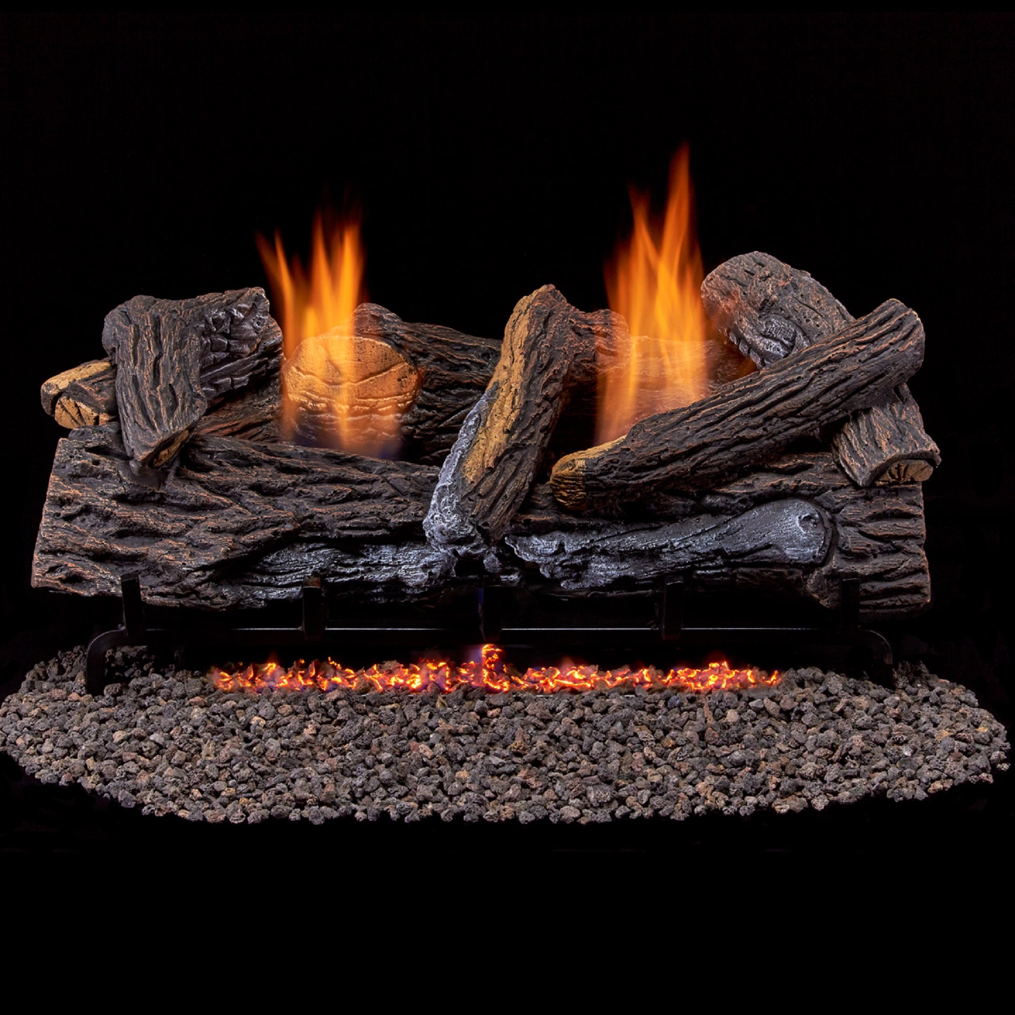 Gas Fireplace Logs, Ventless Ceramic Logs for Gas Fire Pits, 6 Pcs, El –  GrillPartsReplacement - Online BBQ Parts Retailer