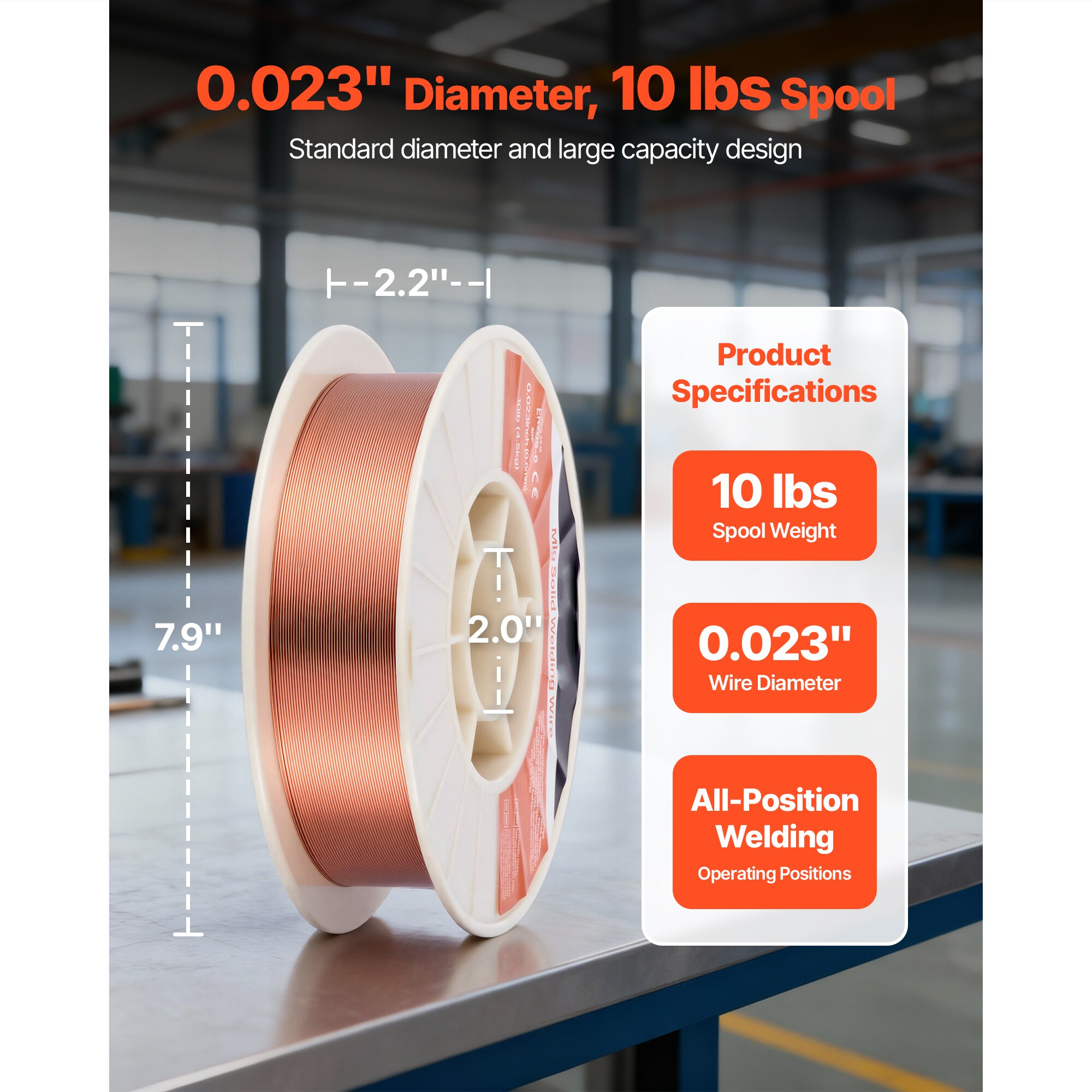 VEVOR MIGHSSXHSER7CLDID1V0 Consumable-Welding-Wire - View #3