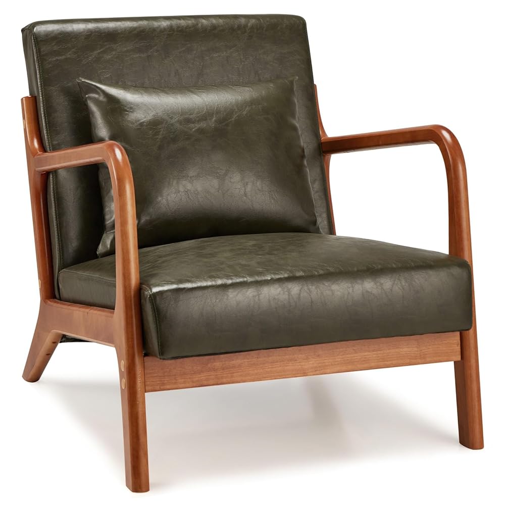 AECOJOY 13080UGN-LS01 Modern Green Accent Chair