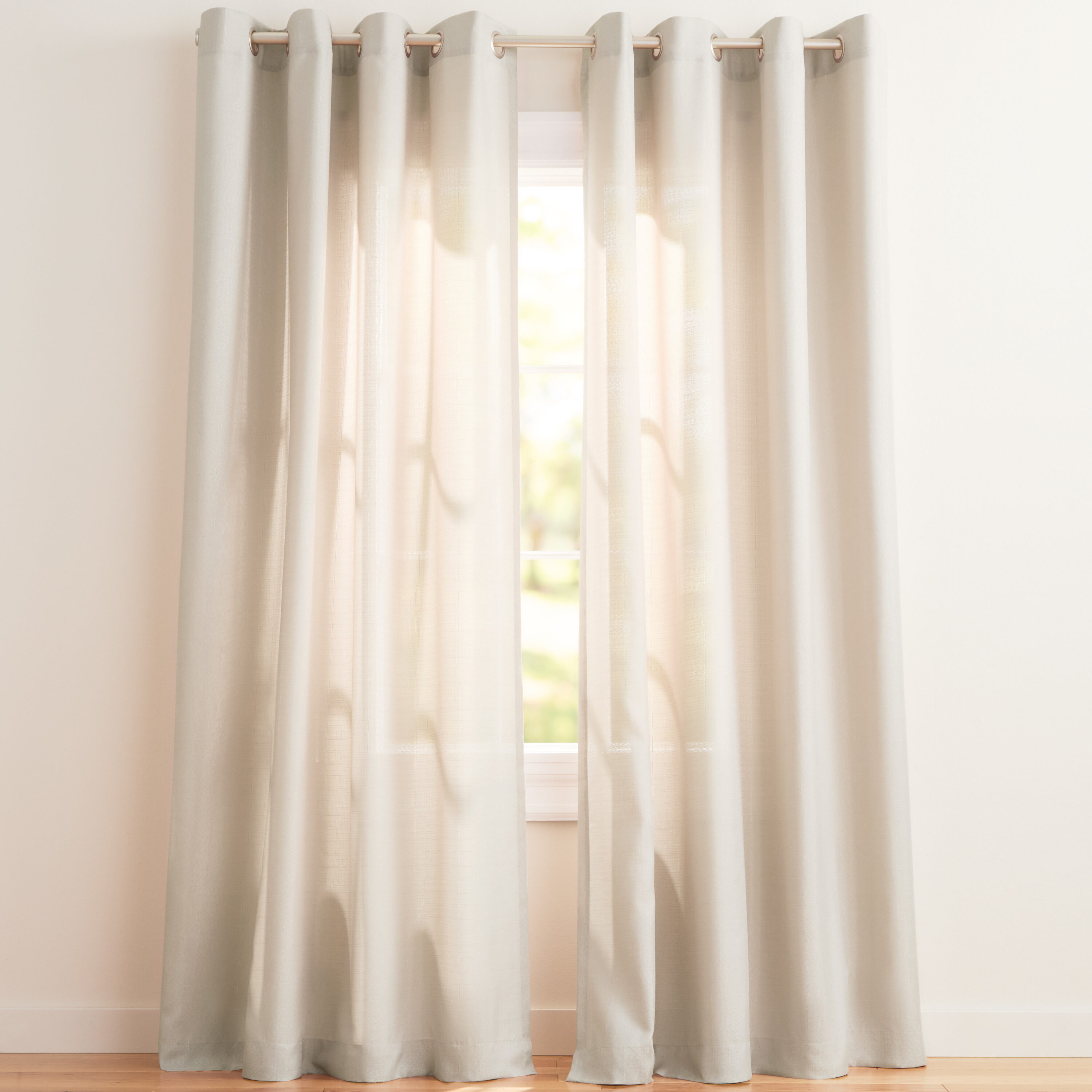Exclusive Home EH7968-11 2-96G 96-in Vintage Linen Light filtering Grommet Curtain panel pair