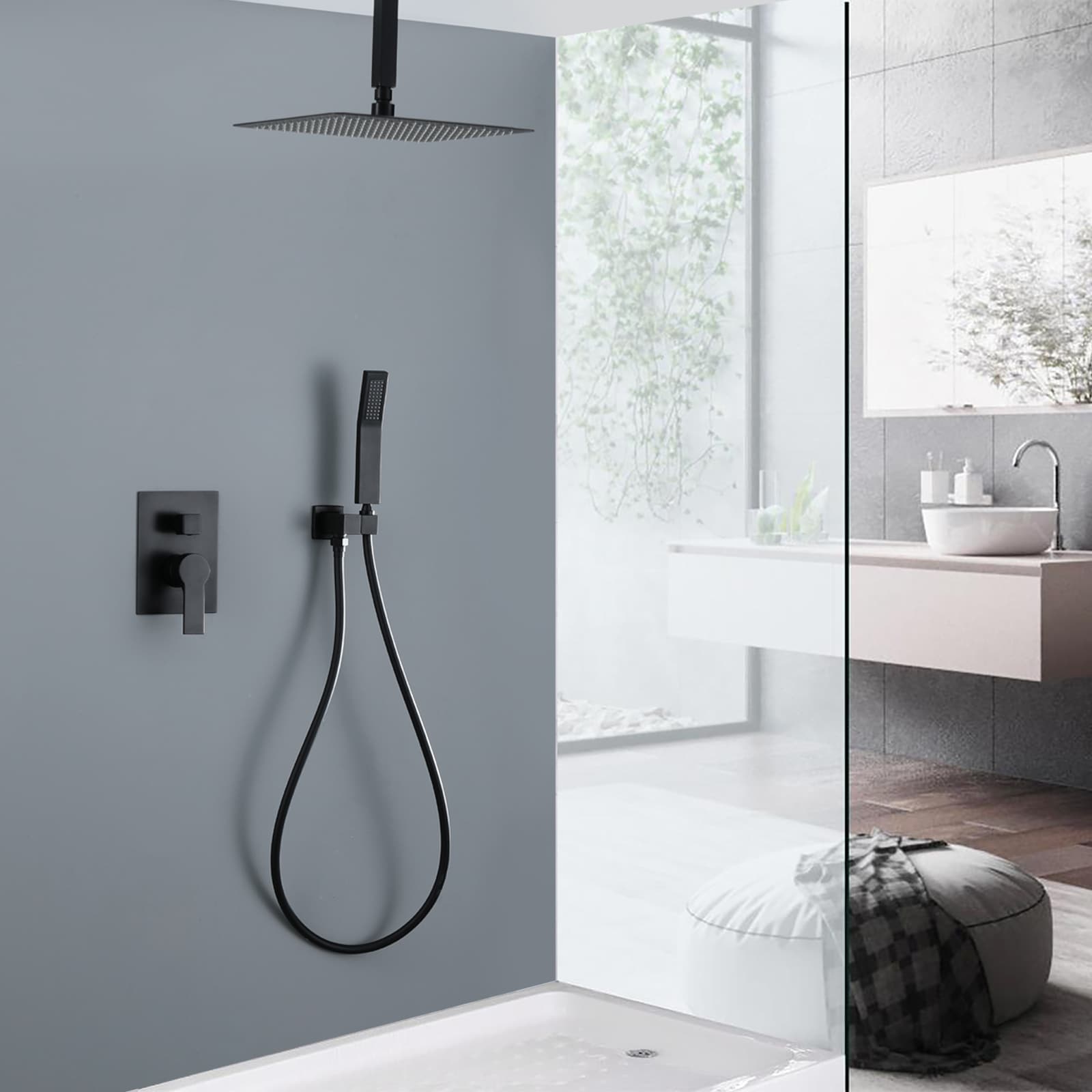 WELLFOR SPA-88005B Showerhead-Bar-Panels - View #9