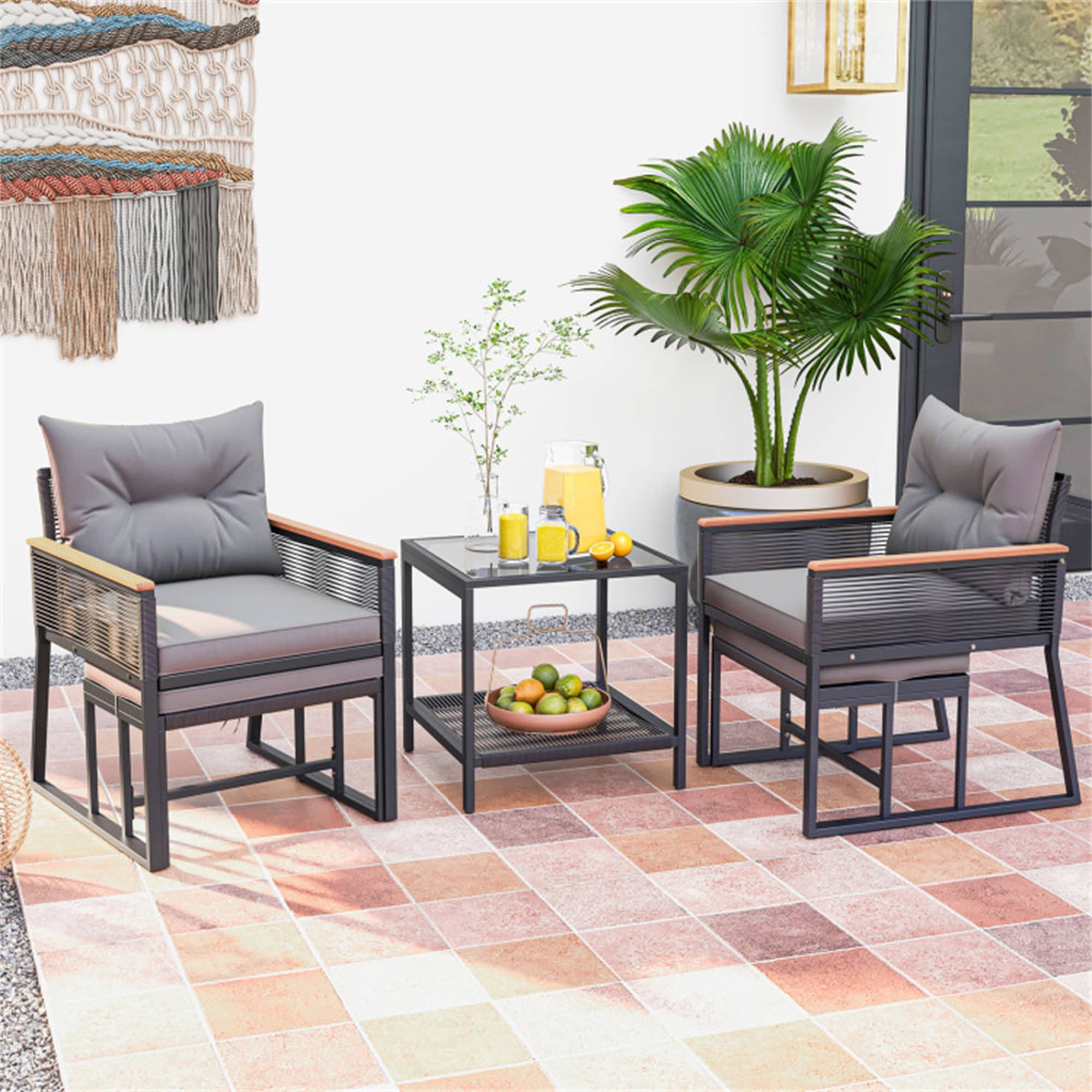 BABOOM BOM-0354GR-CO Patio-Conversation-Sets - View #3