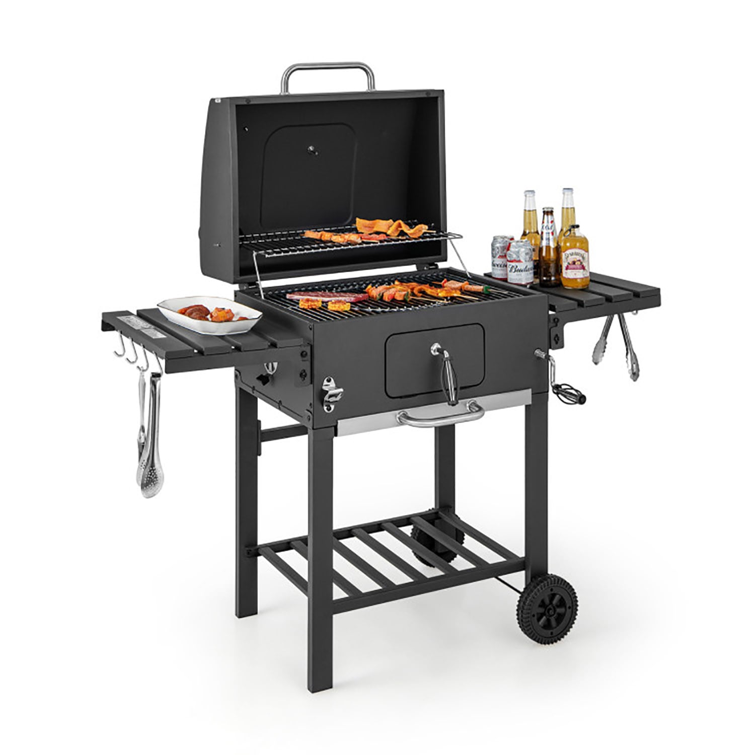 GZMR MO-NP11290 24-in W Black Charcoal Grill