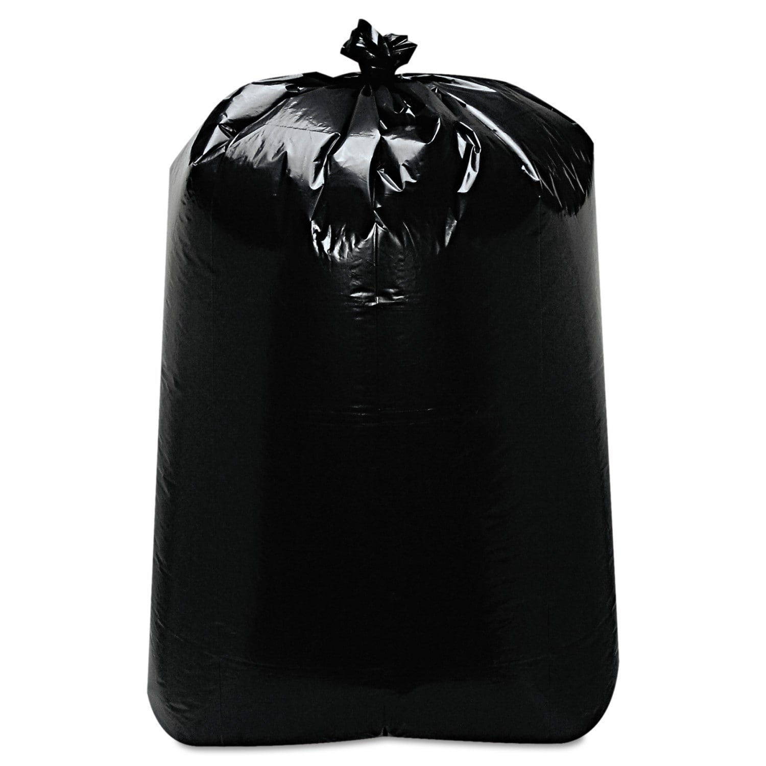 45 Gallon Black Low Density EZ Tie Closure Trash Bag (100-Count)