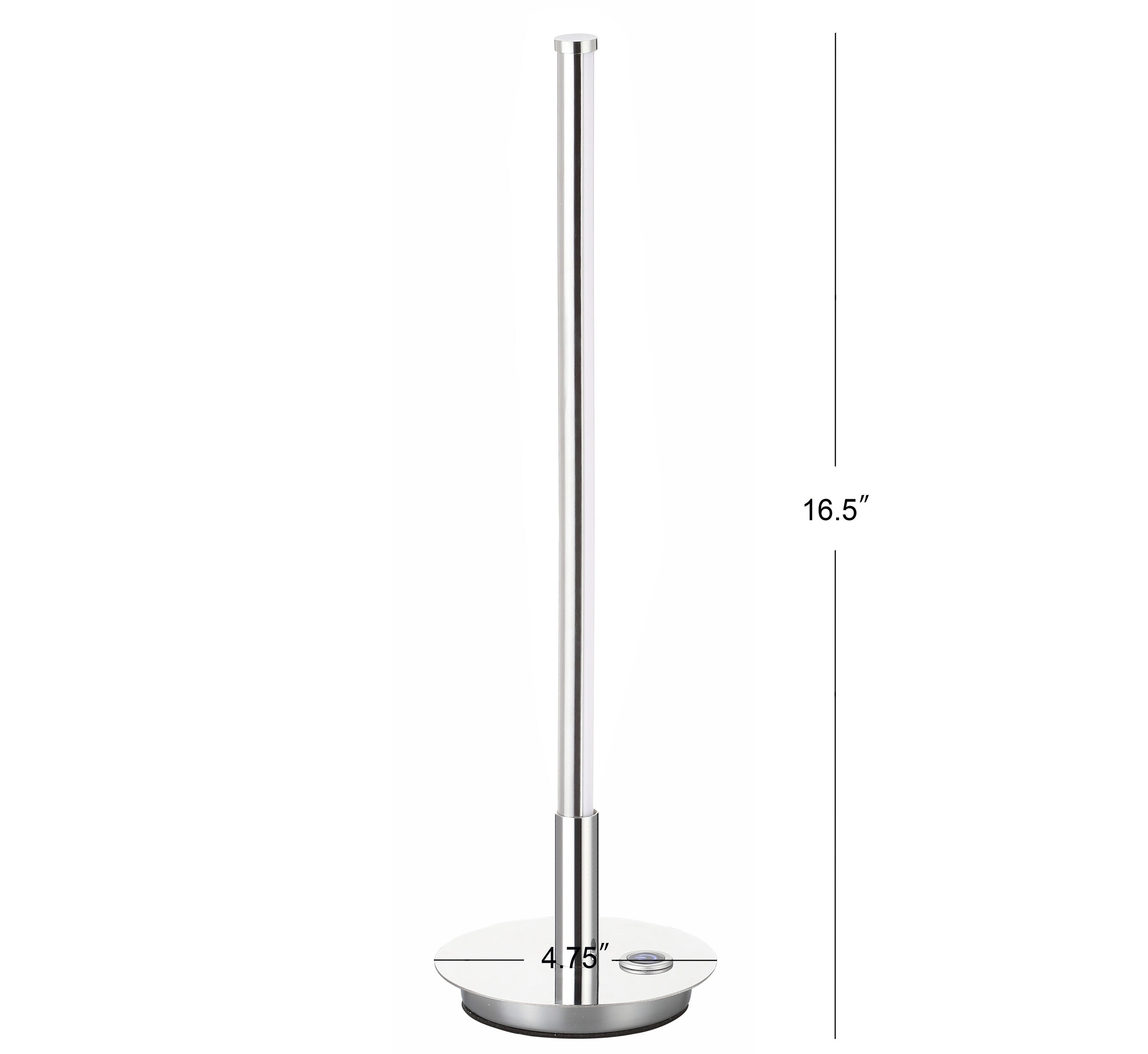 JONATHAN Y 16.5-in Chrome LED Table Lamp with No Shade at Lowes.com