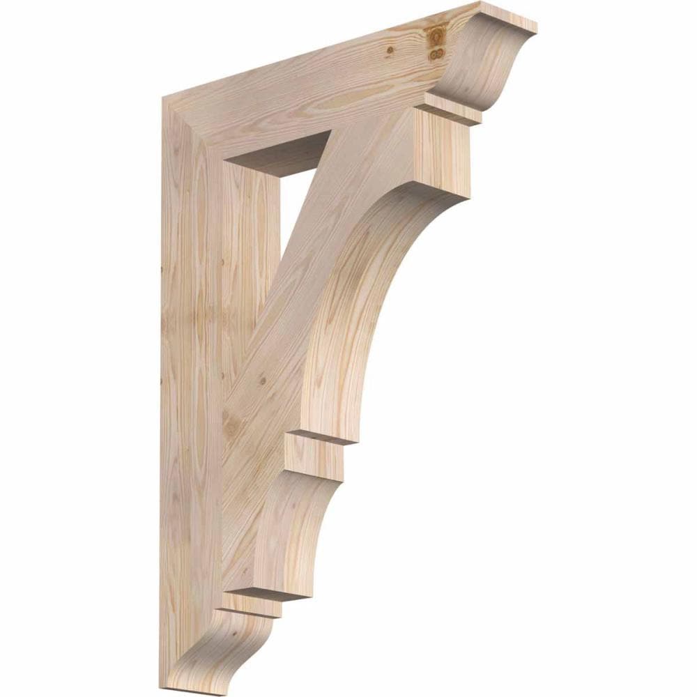 Ekena Millwork BKT06X28X40BOA01SDF Balboa traditional smooth 5-1/2-in x 28-in x 40-in Douglas fir Brown Wood Standard bracket