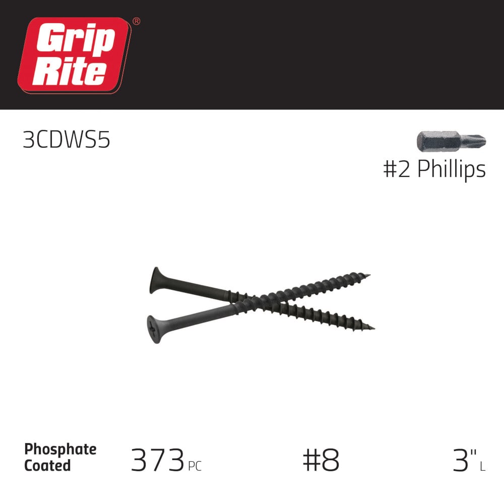 Grip-Rite 3CDWS5 Drywall-Screws - View #2