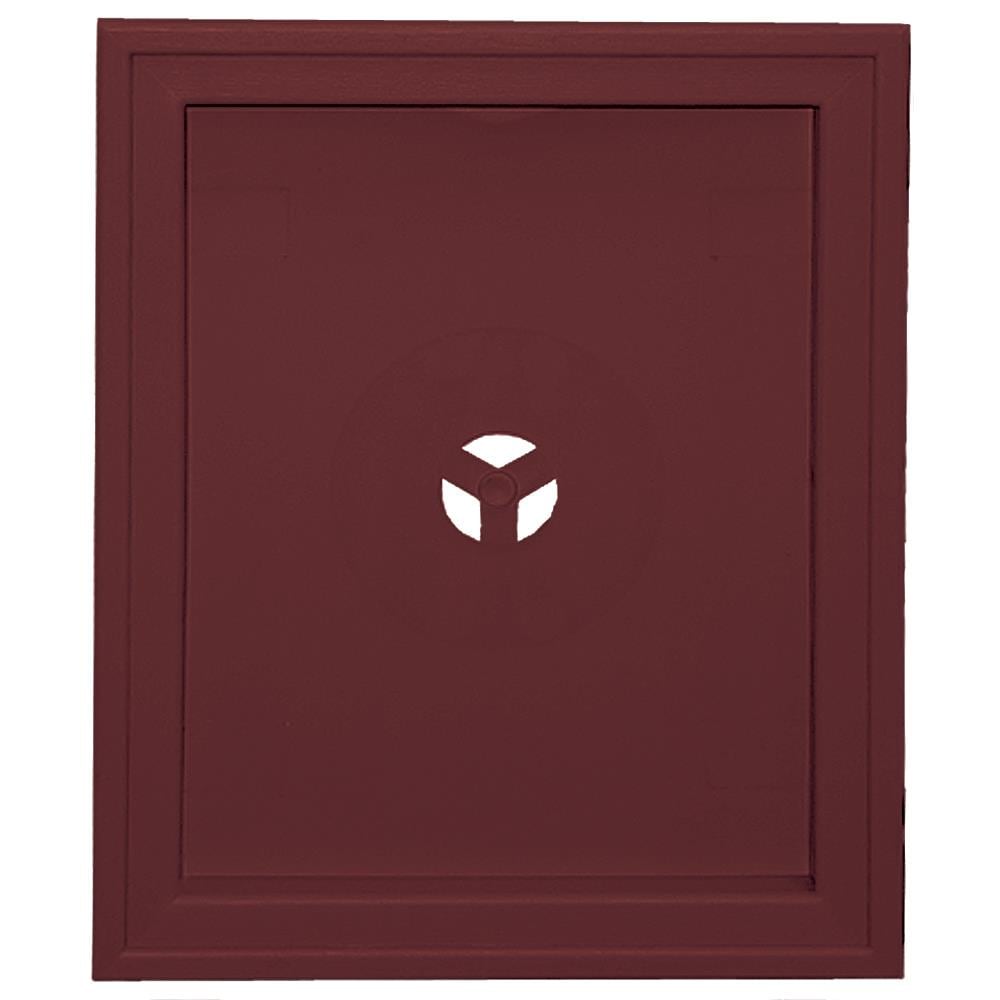 Builders Edge 130120008078 6.75-in x 8.75-in Wineberry Vinyl Universal Mounting Block
