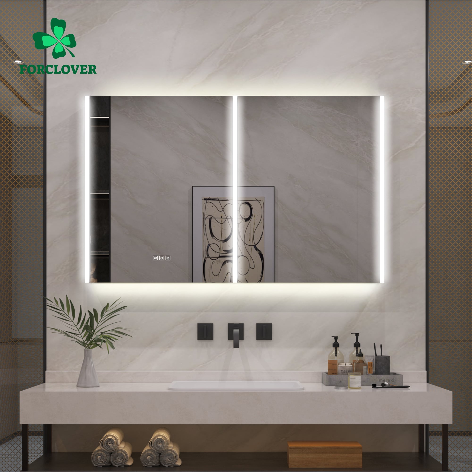 Forclover FLW-14M4830 Bathroom-Medicine-Cabinets - View #2
