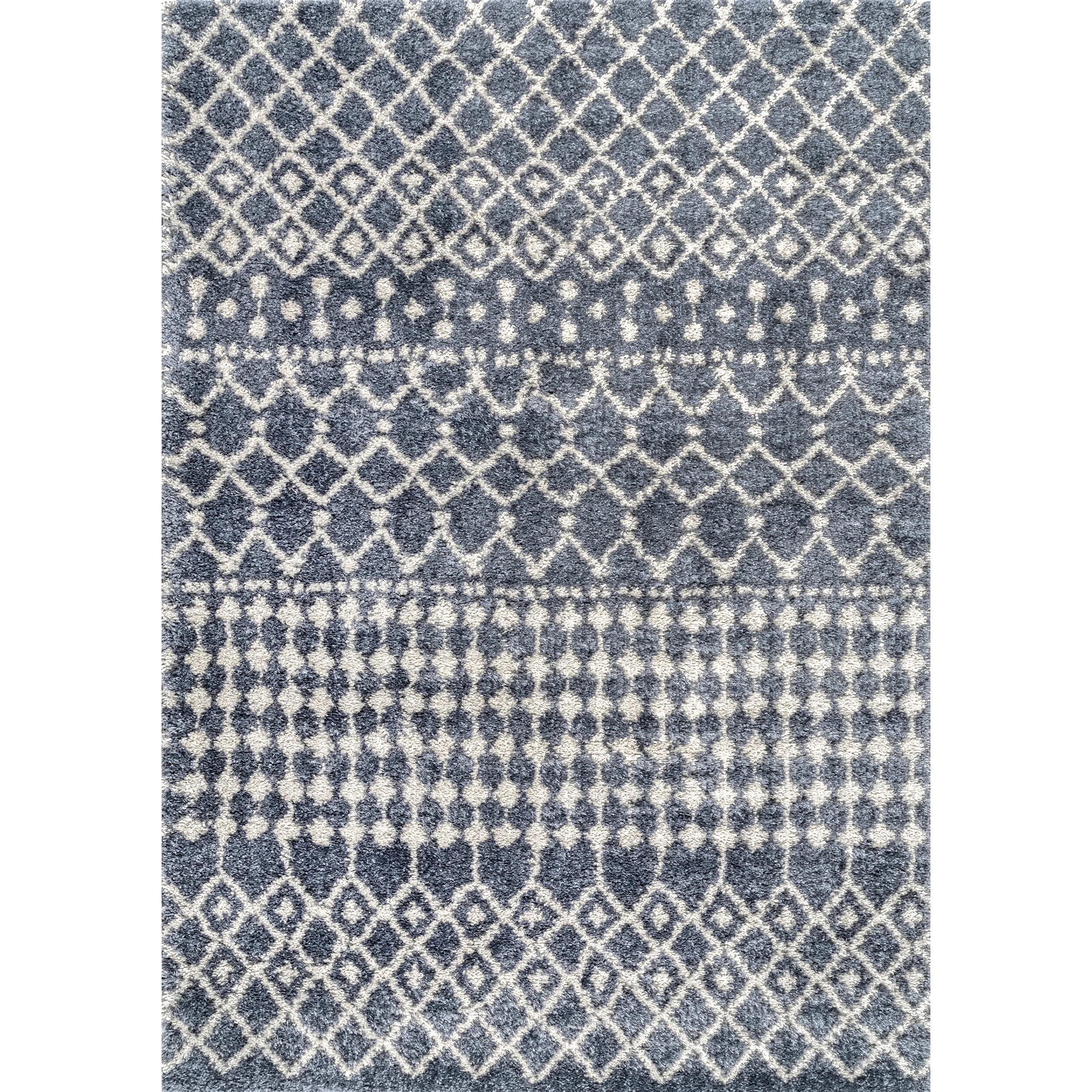 nuLOOM GROC01B-R606 Barbara 6 x 6 (ft) Loomed Polypropylene Gray Round Indoor Trellis Area rug