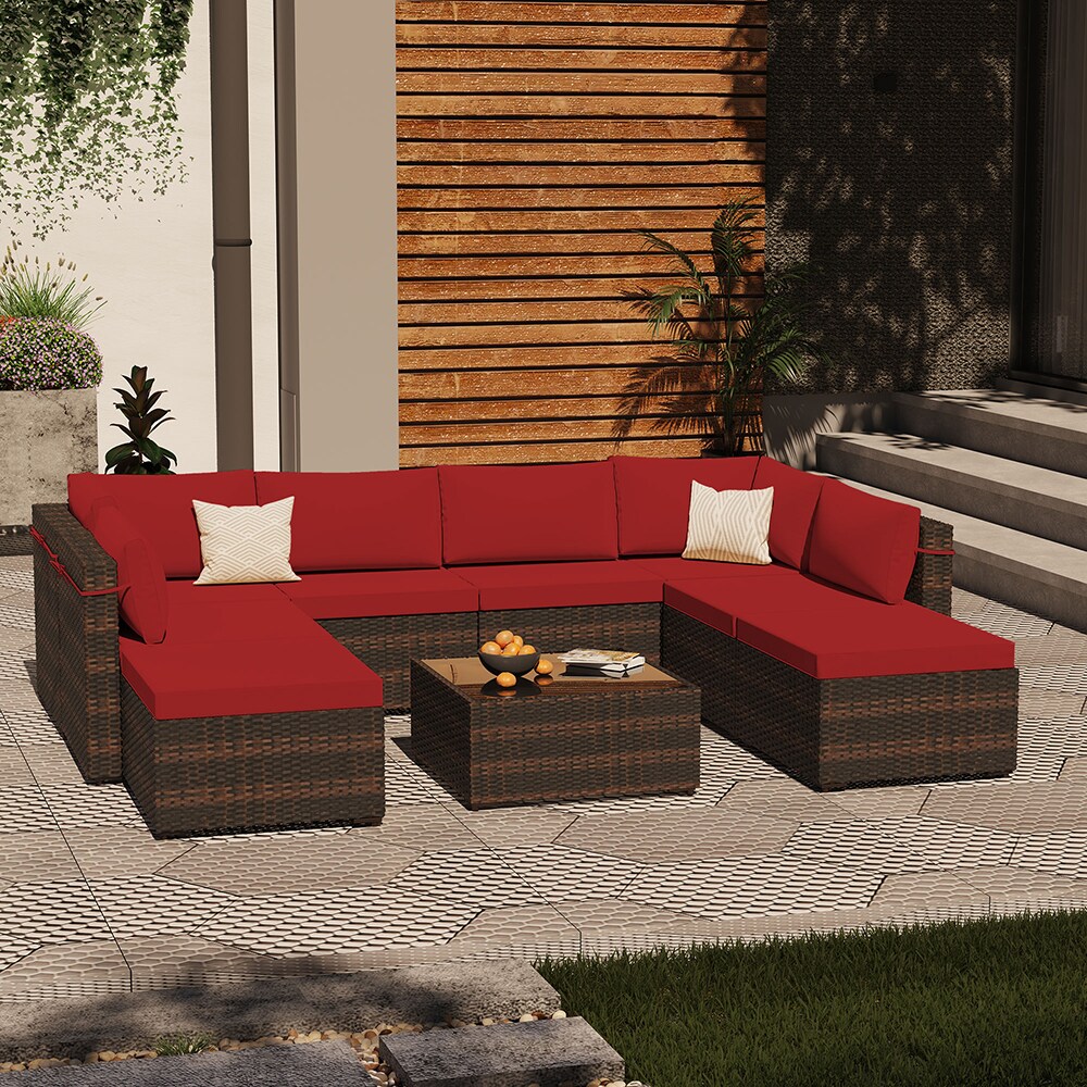 UPHA TBSF-ABCD-RED Patio-Conversation-Sets - View #8