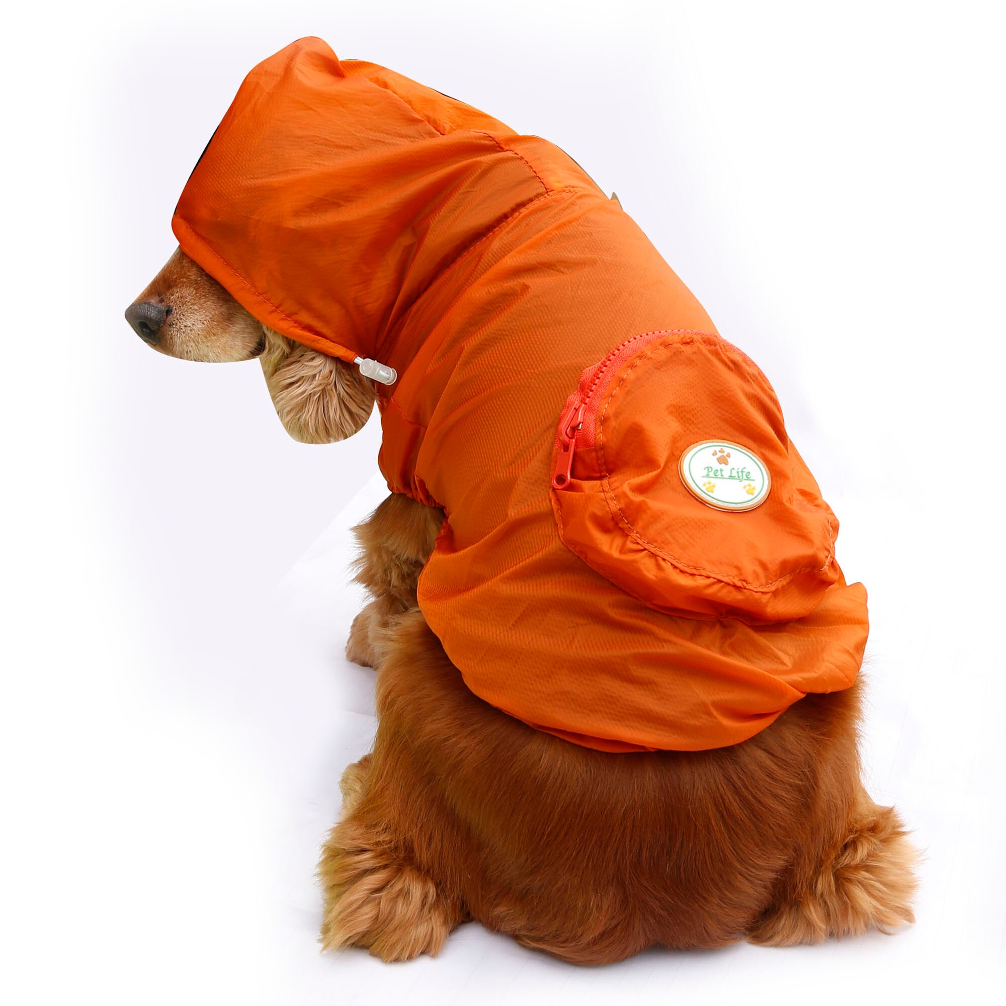 Pet Life Lightweight Adjustable Sporty Avalanche Pet Coat - Orange