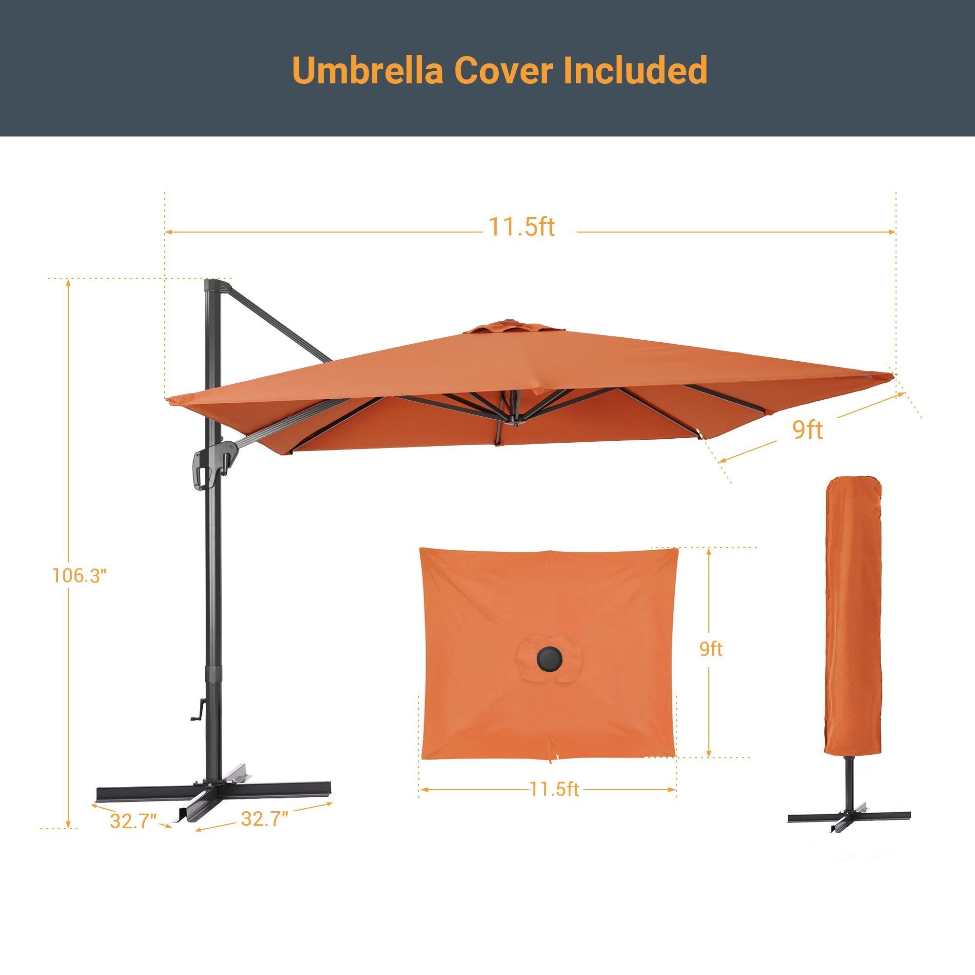 Sonkuki SD-NB2735-RD Umbrellas-2 - View #2