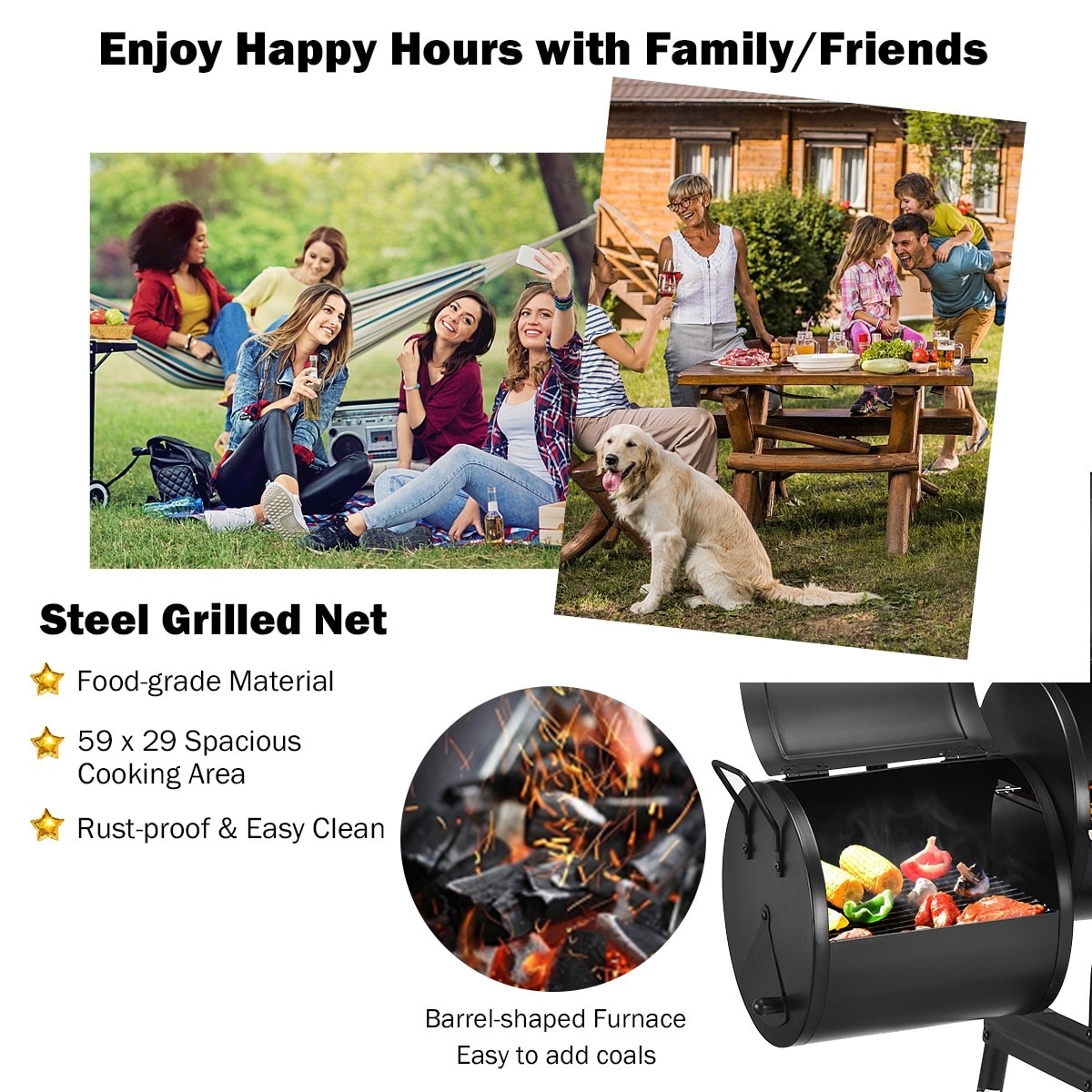 Clihome CWCH-OP70KJ567 Charcoal-Grills - View #9