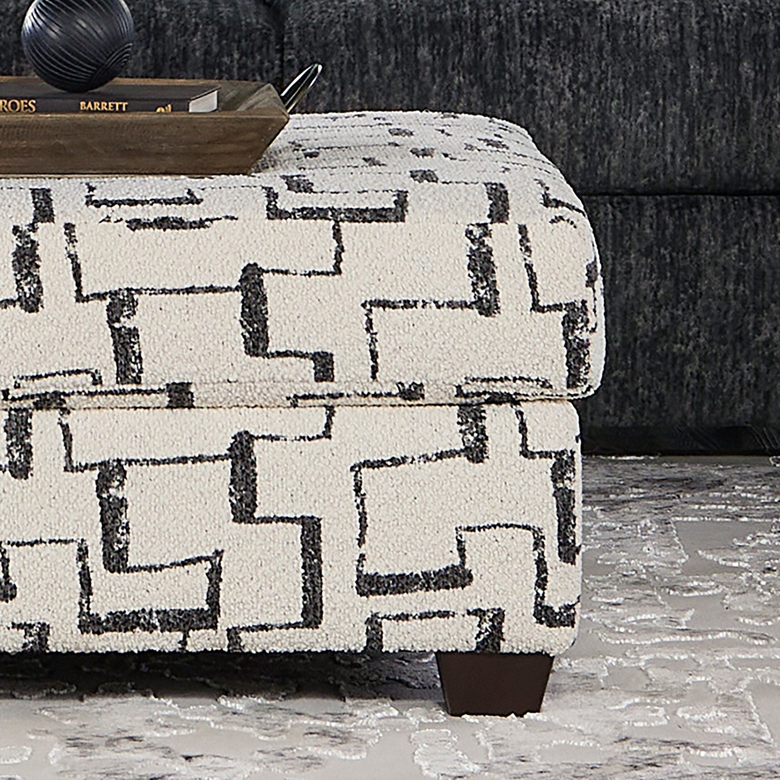 Roundhill Furniture LHU1350OT-RT Indoor-Ottomans - View #3