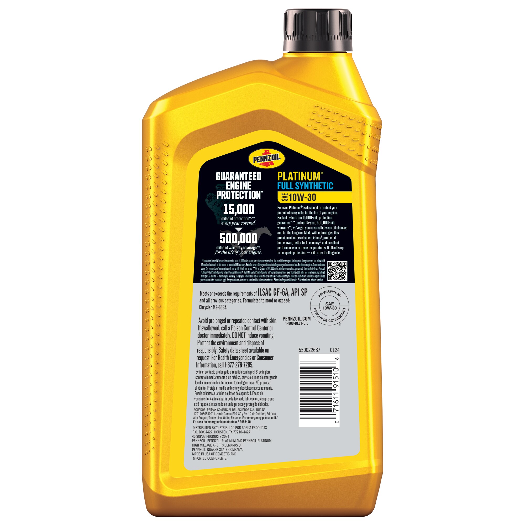Pennzoil 550022687 Motor-Oil - View #2