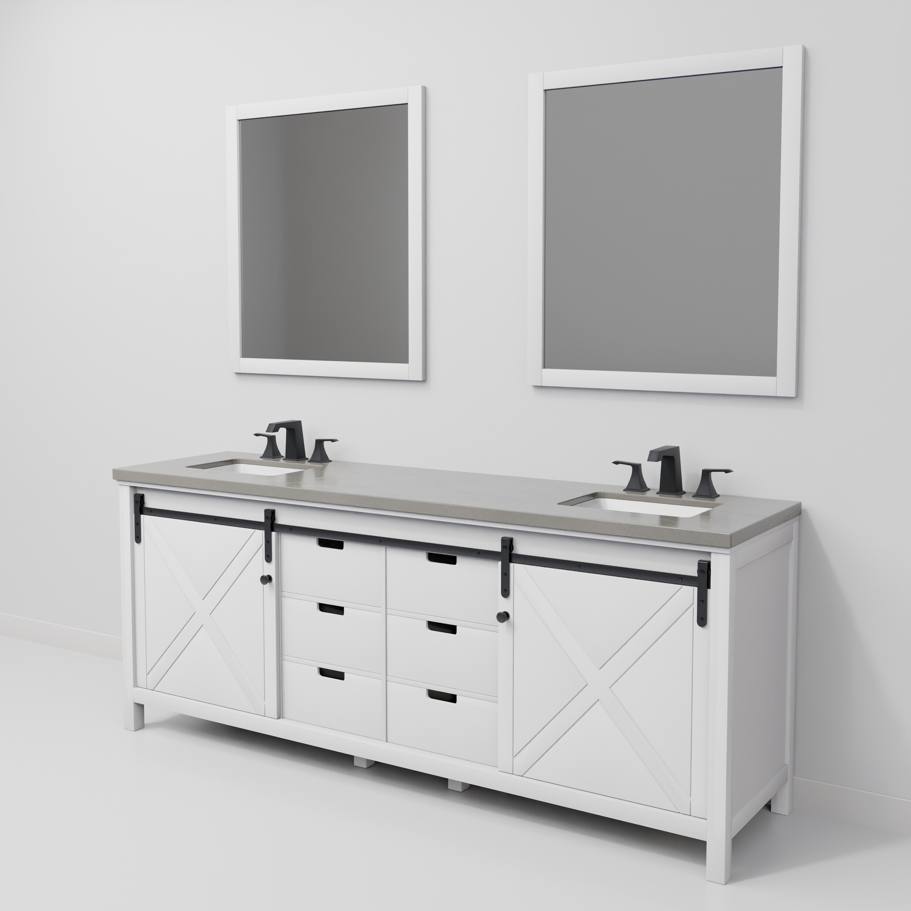 Lexora LM342284DAASM34F Bath-Vanity-Combo - View #6