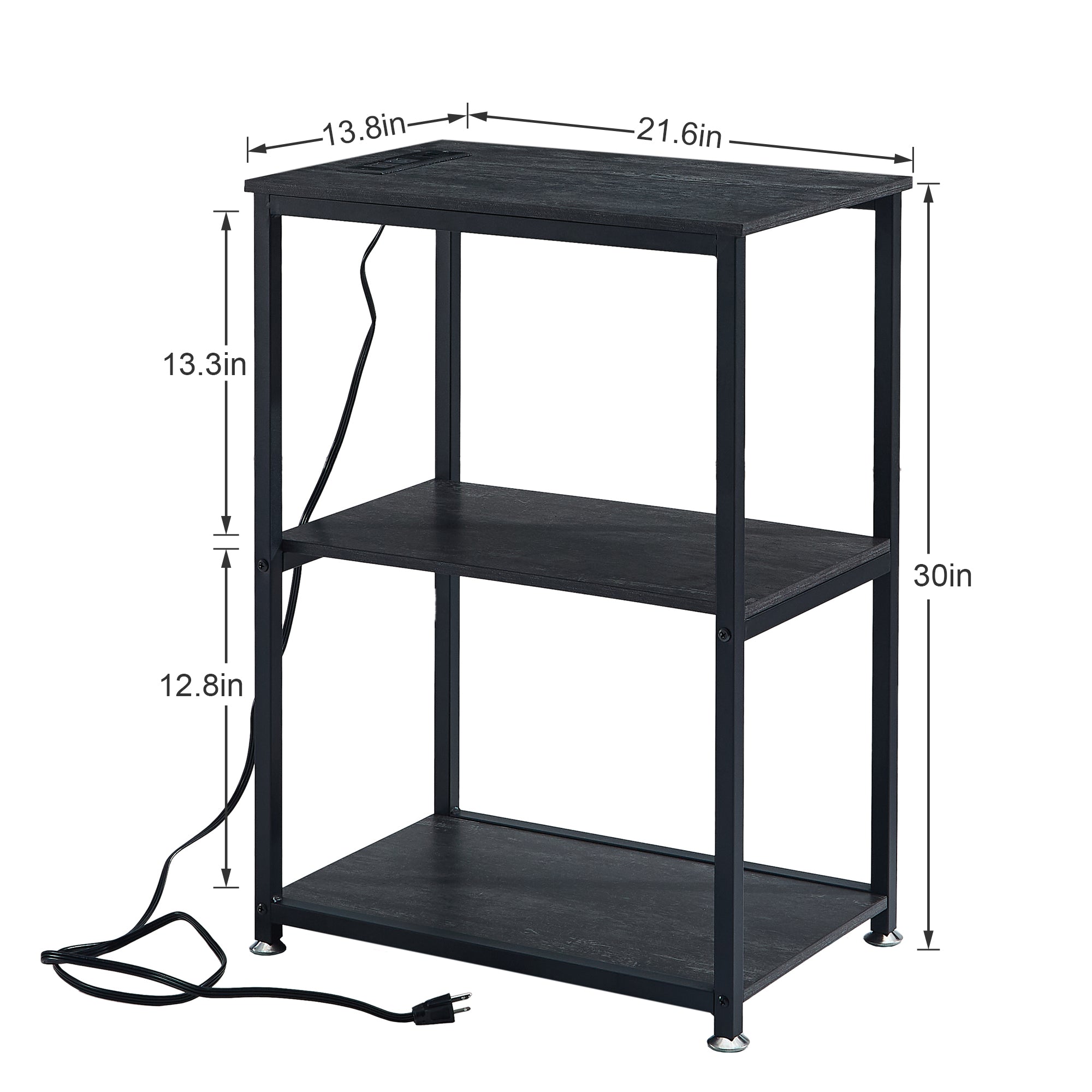 Vecelo LOE-XF-NT05-CGY-UP End-Tables - View #3