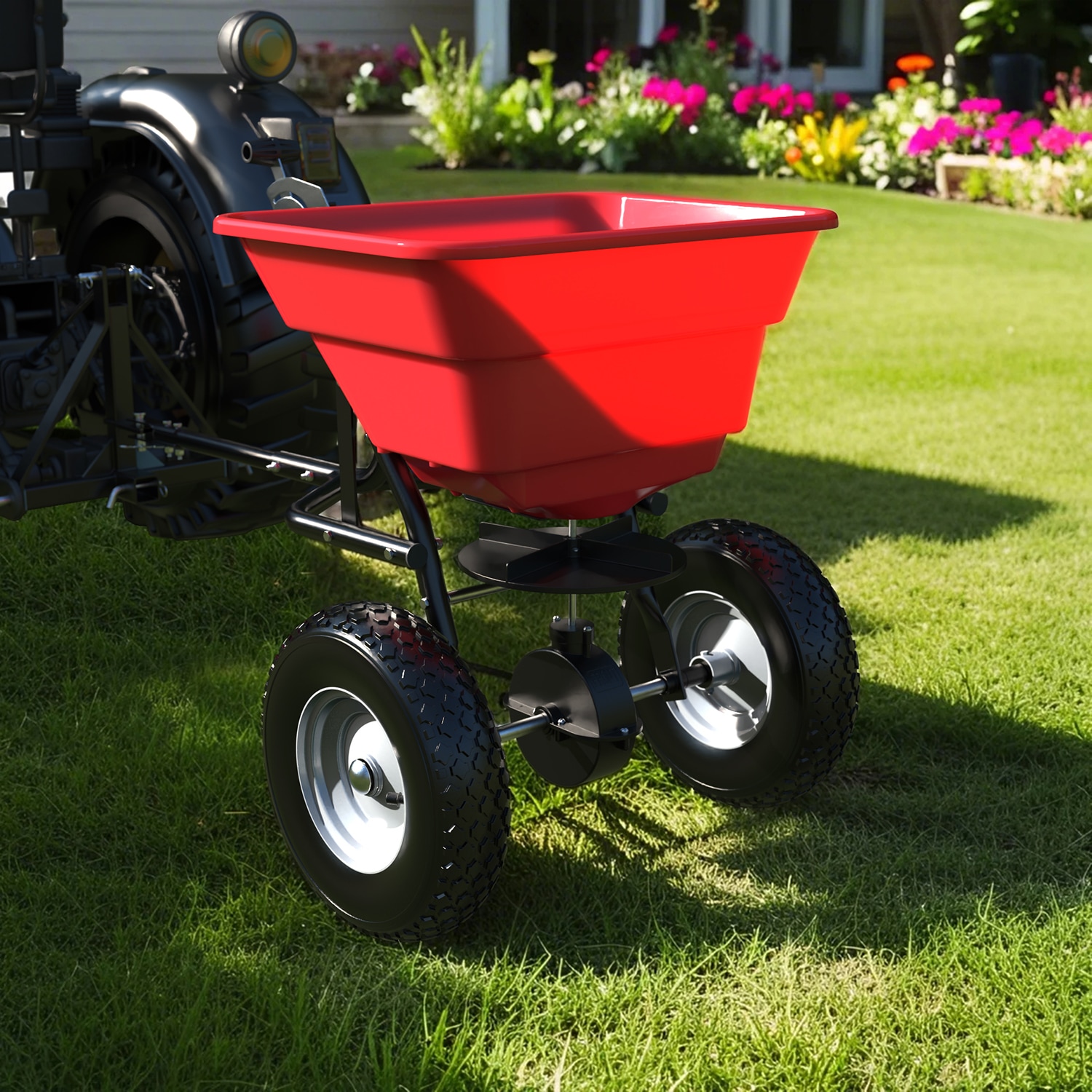 MIDHAM GT1507 80lb Tow-Behind Spreader