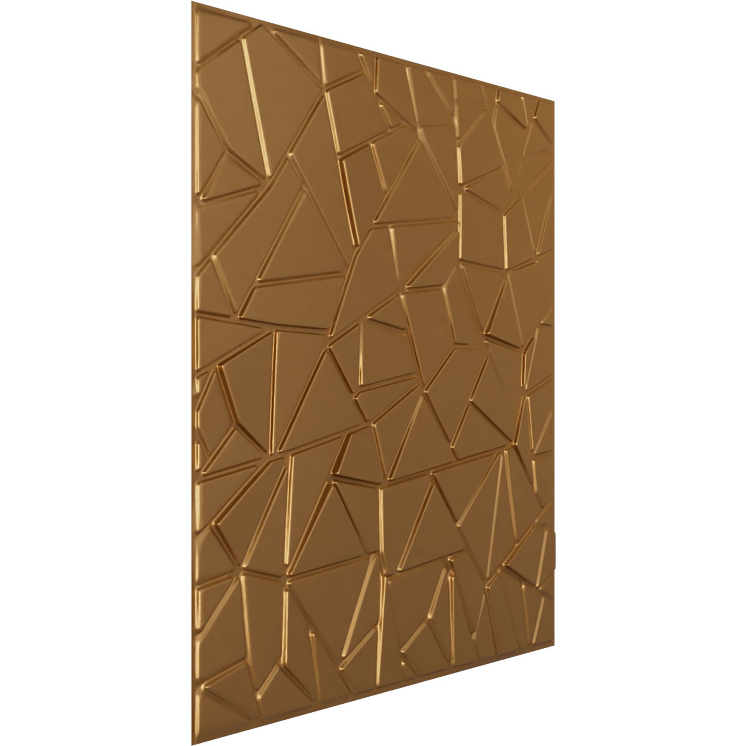 Ekena Millwork 19-5/8-in x 19-5/8-in Embossed Bright Coat Gold PVC