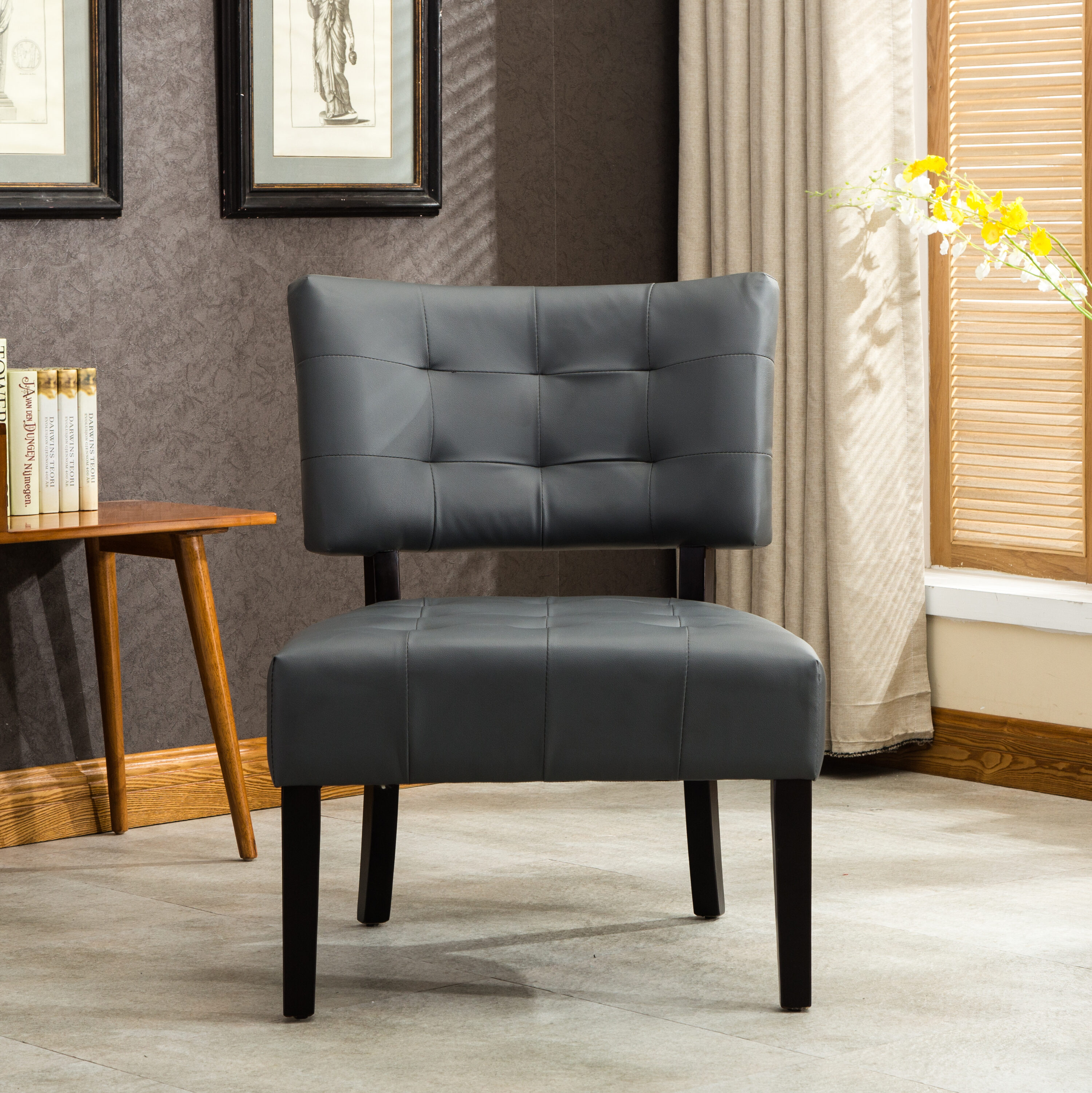 Roundhill Furniture AC002GY chairs - View #3