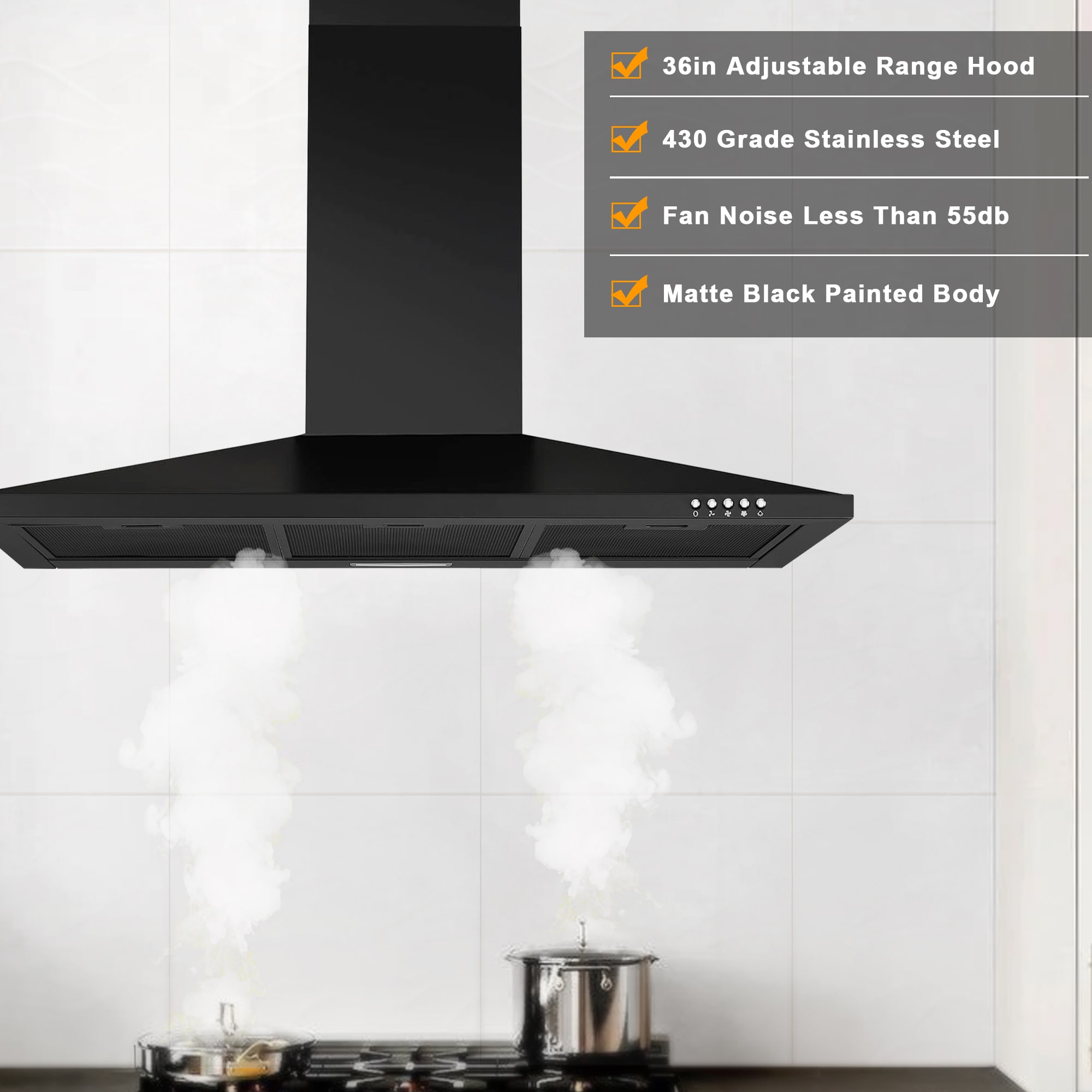 Maocao Hoom JL-CT-36450BK Wall-Mounted-Range-Hoods - View #3