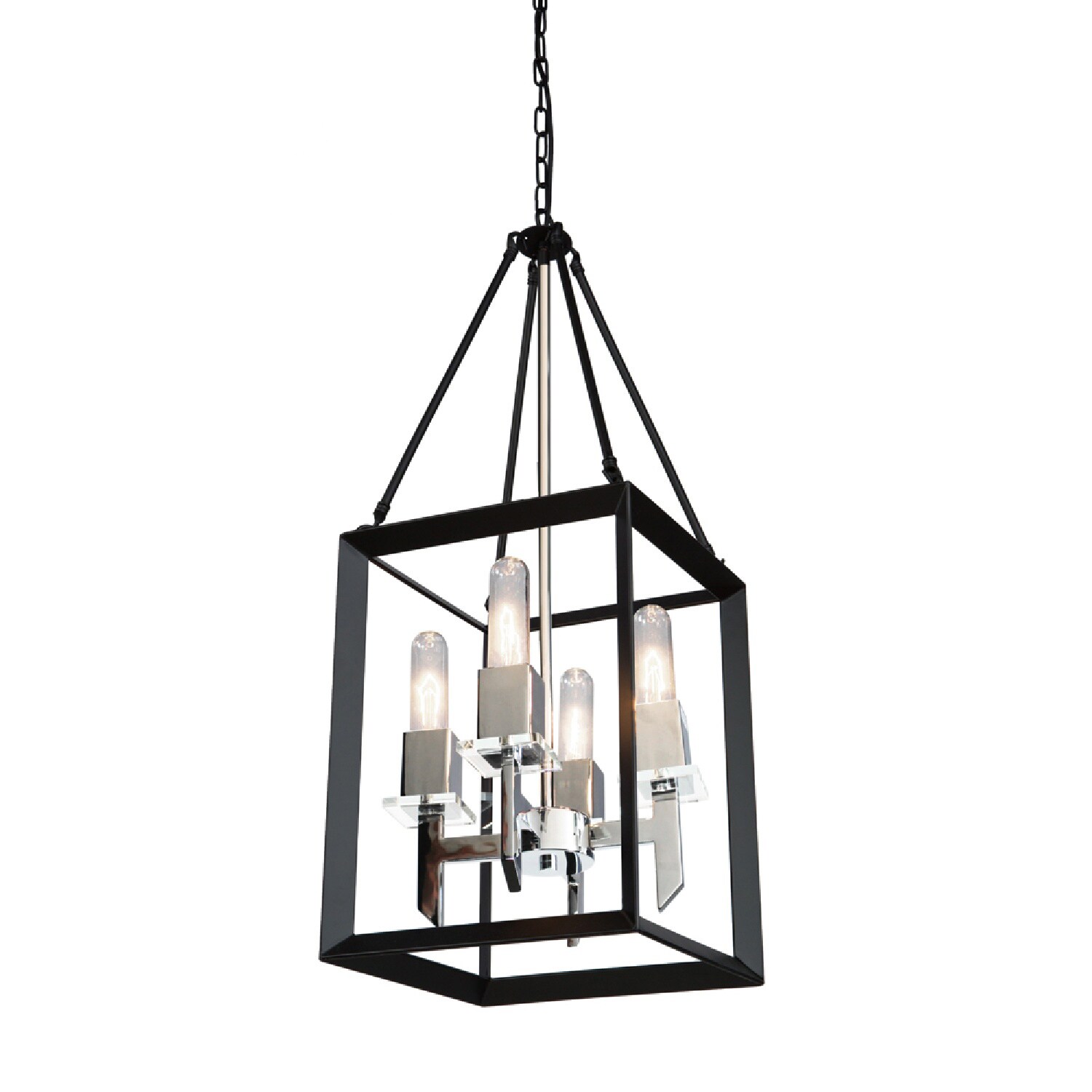 ARTCRAFT AC10064BC Vineyard 4 -Light Polished Multiple colors Transitional For Use in Bedrooms, Dining Rooms, Foyers, Kitchens, Living Rooms Chandelier