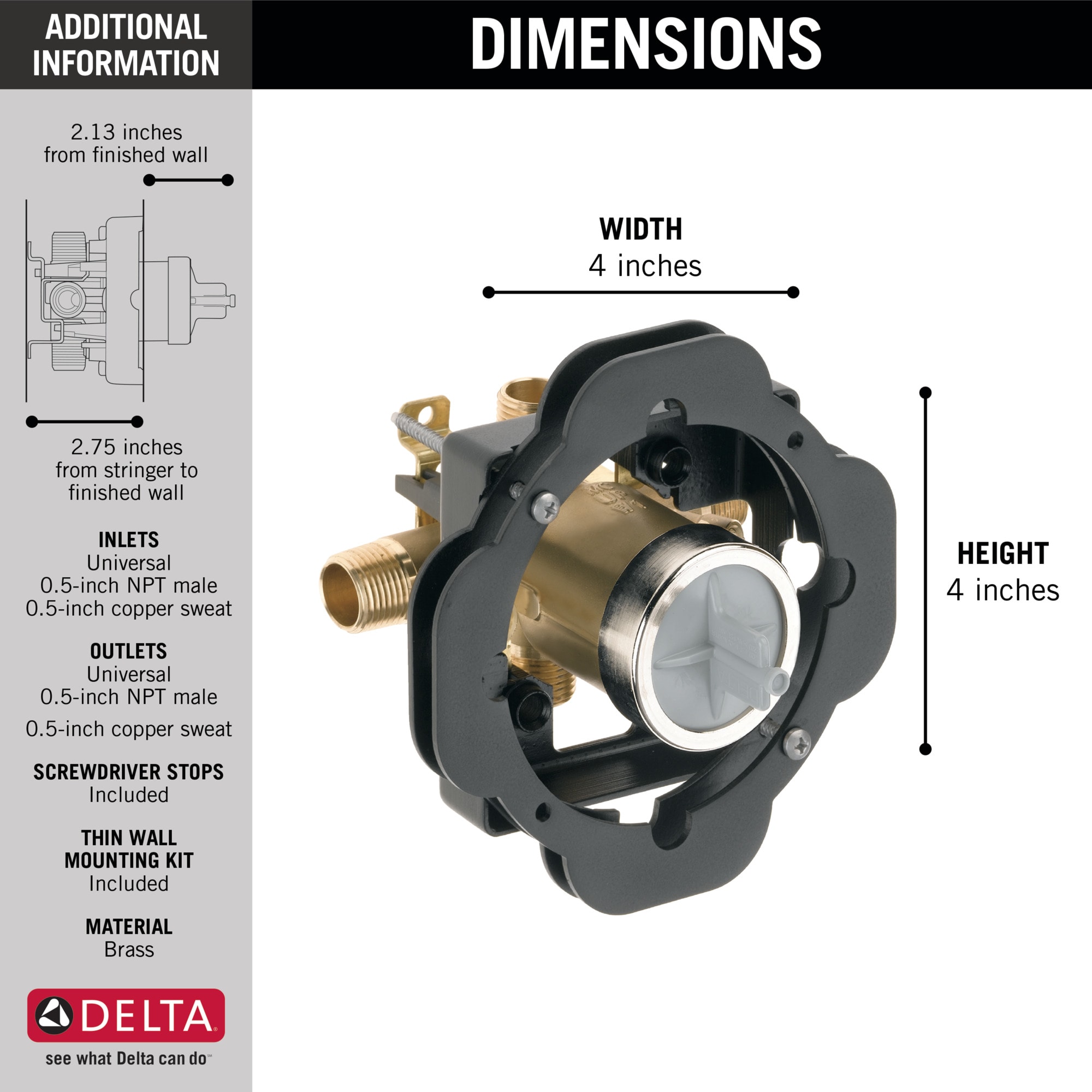 Delta R10000-UNWSBXT Shower-Valves - View #2