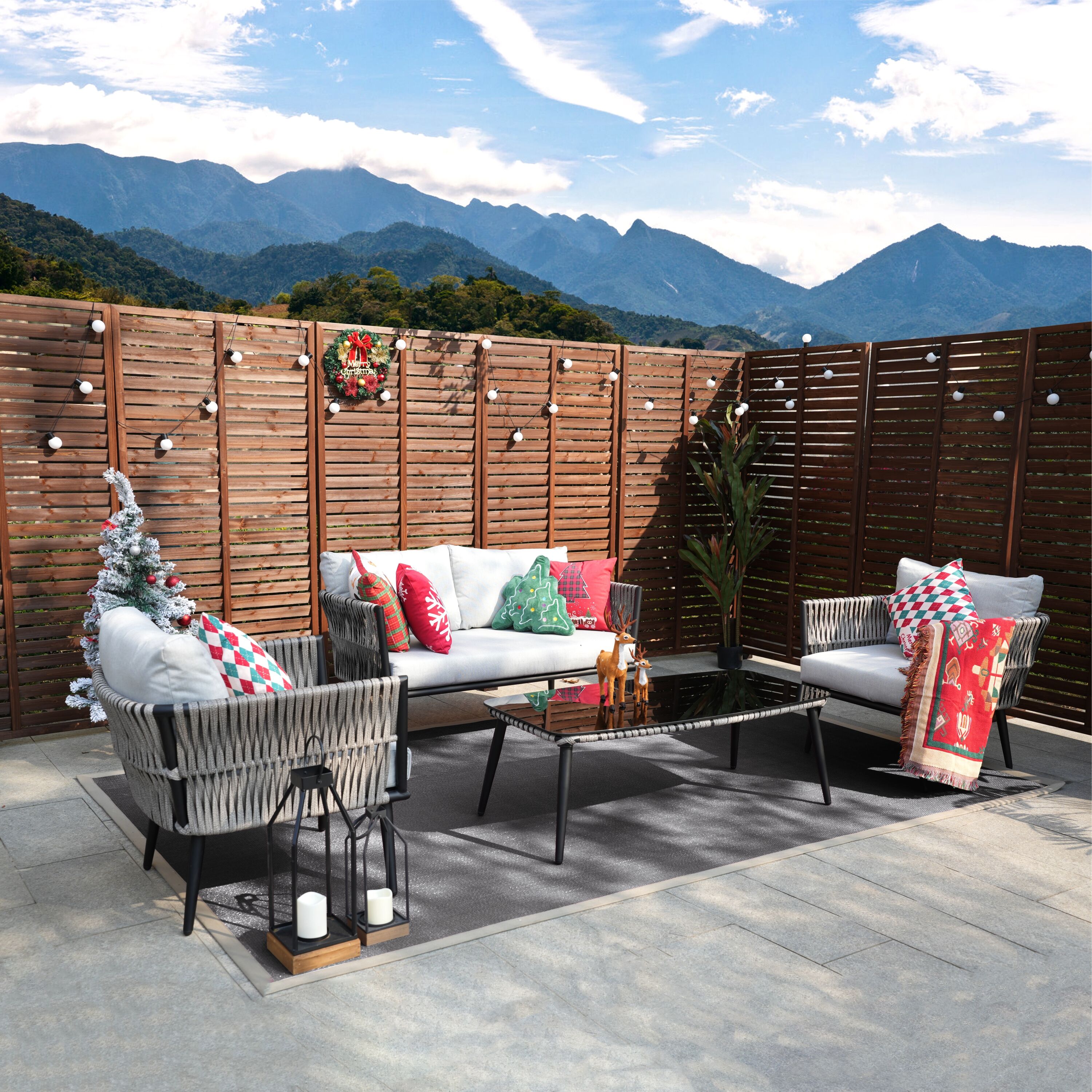 Direct Wicker DWS-1649B-BE Patio-Conversation-Sets - View #4