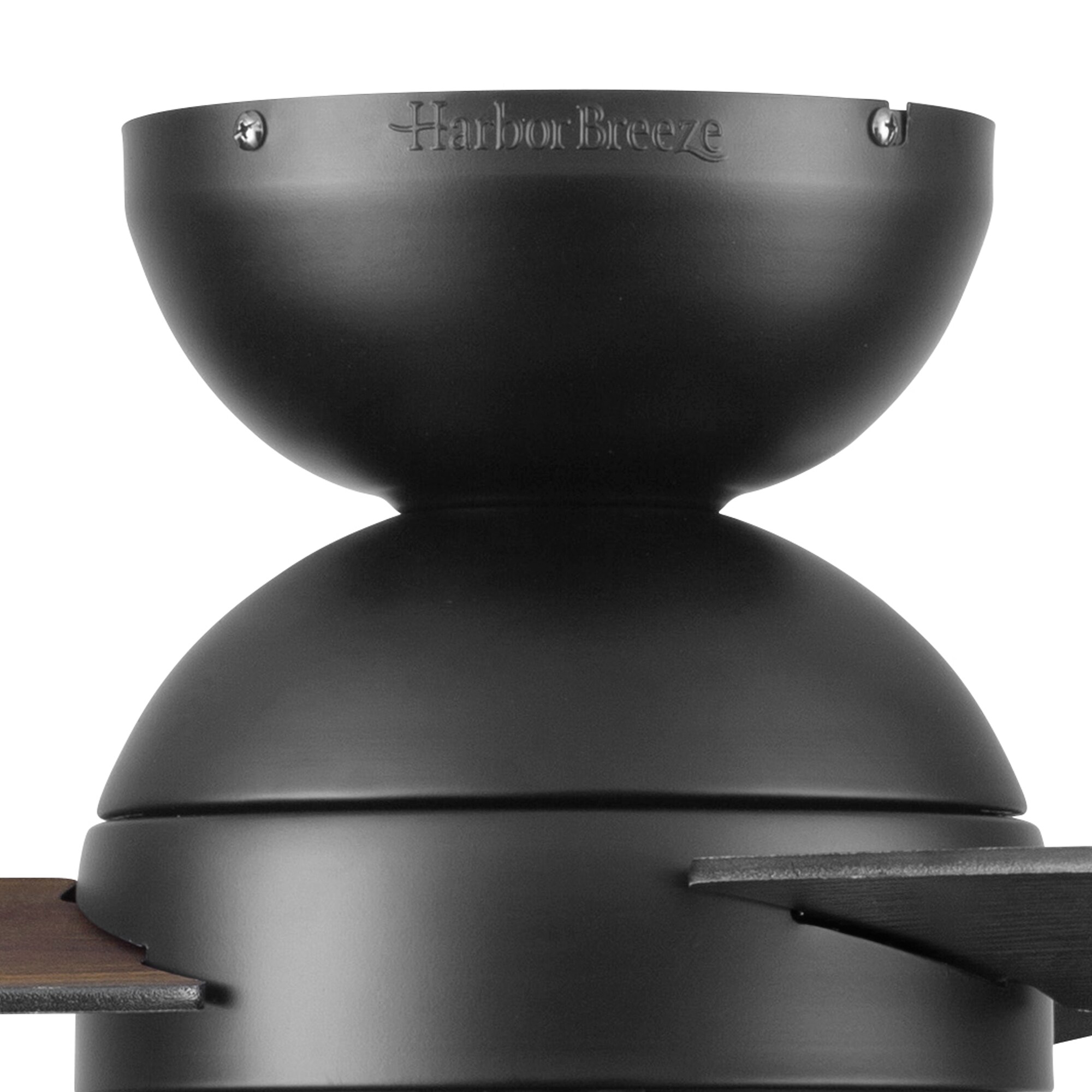 Harbor Breeze Annandale 52in Matte Black Indoor Flush Mount Ceiling