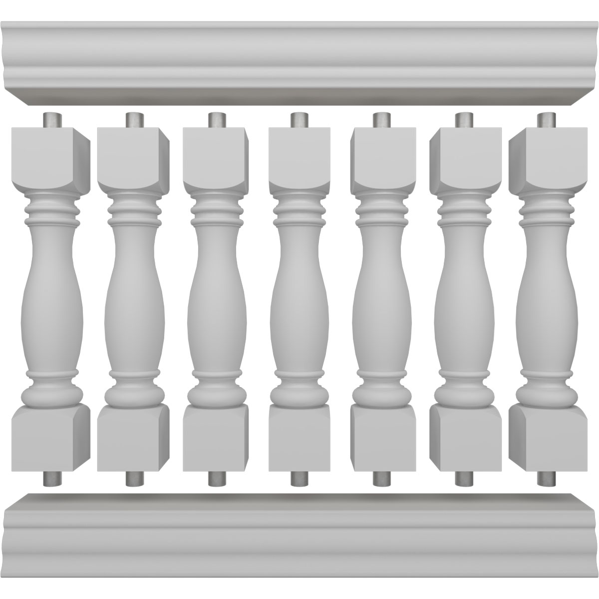 Ekena Millwork BALK42X048EMA railings - View #5