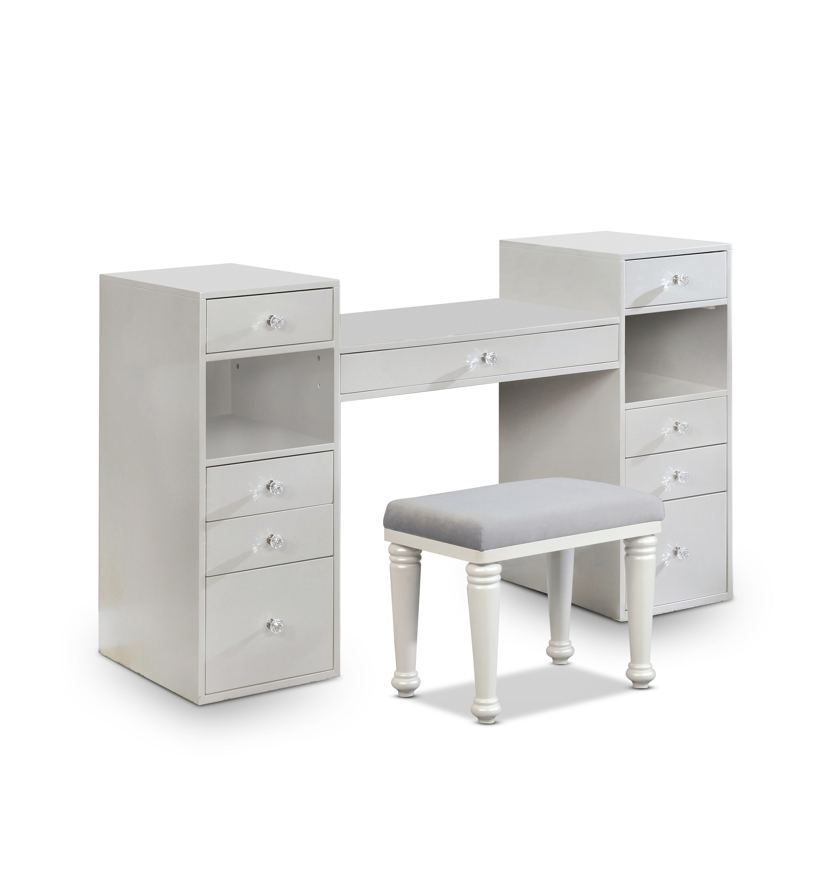 Furniture of America IDF-DK5683WH Bedroom-Vanities - View #3