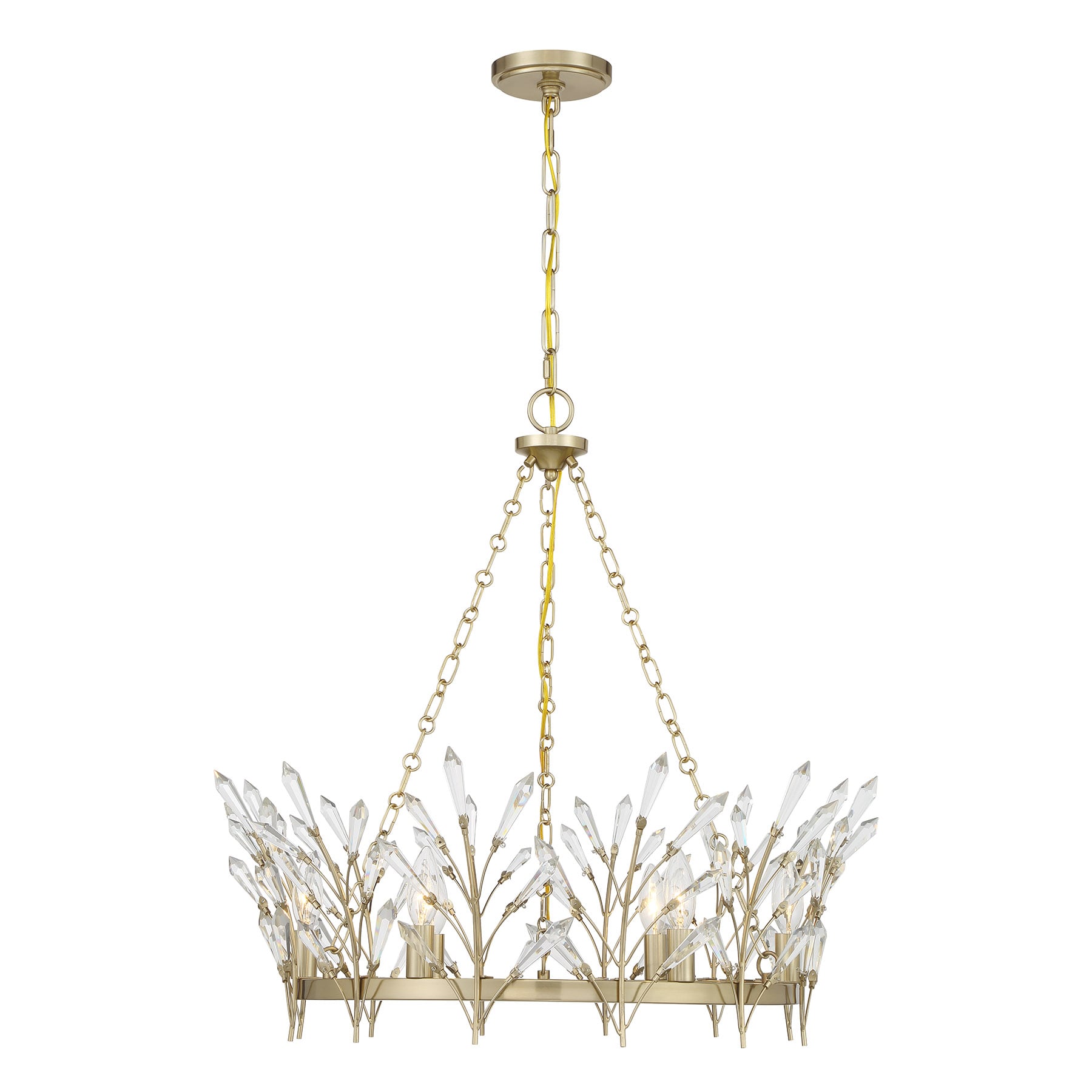 Savoy House 1-4073-6-127 Orianna 6 -Light Antique Brass Metal Chandelier