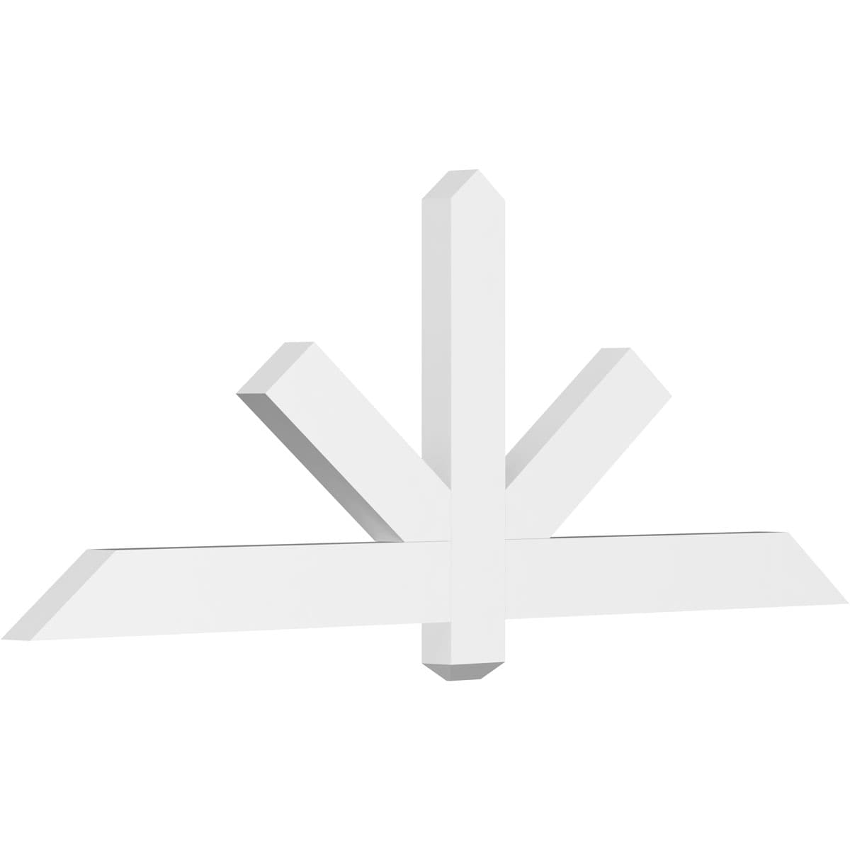 Ekena Millwork GBP060X23X0204KEN00 Kennewick White PVC Gable bracket