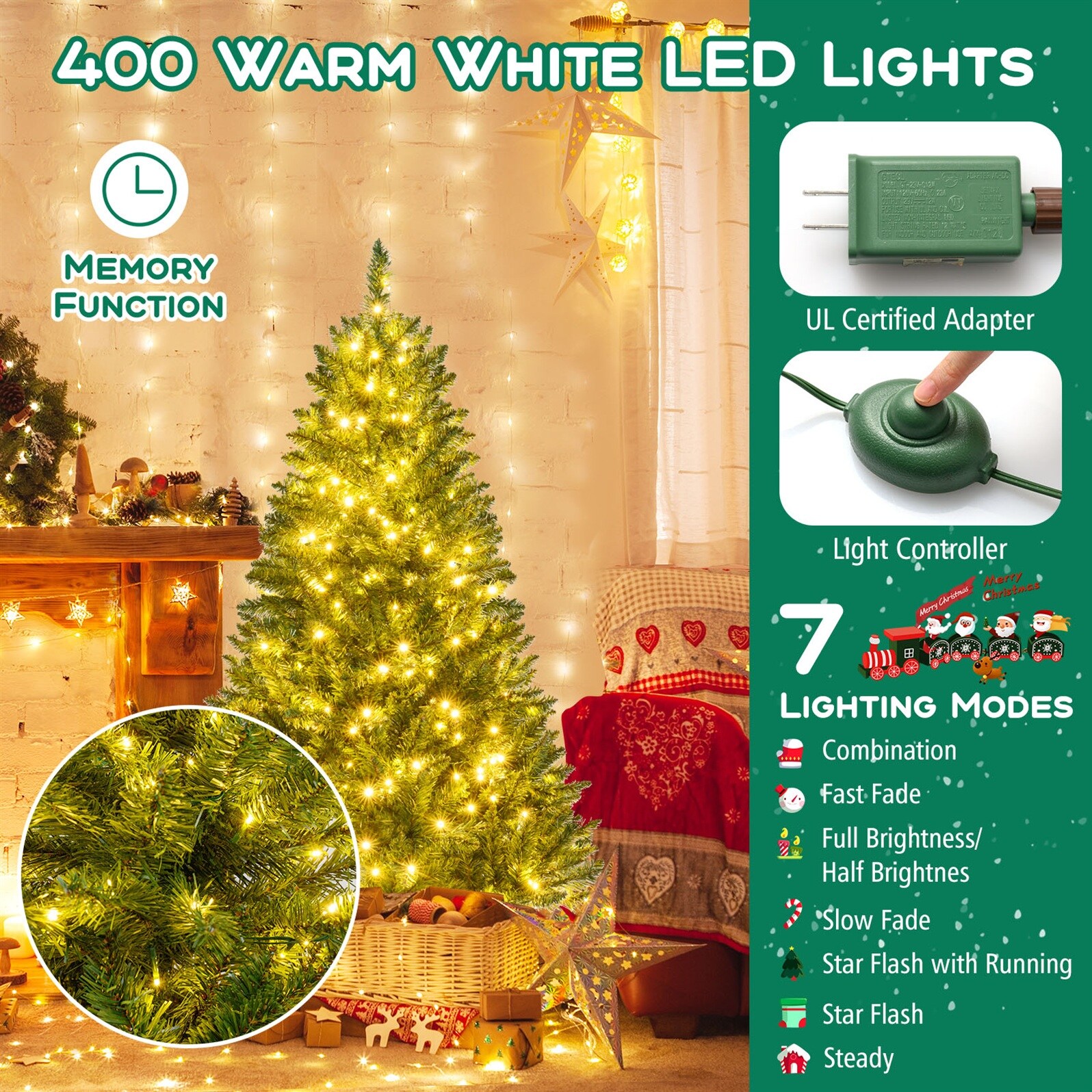 LIVIZA HYJ25513US-15 Artificial-Christmas-Trees - View #2