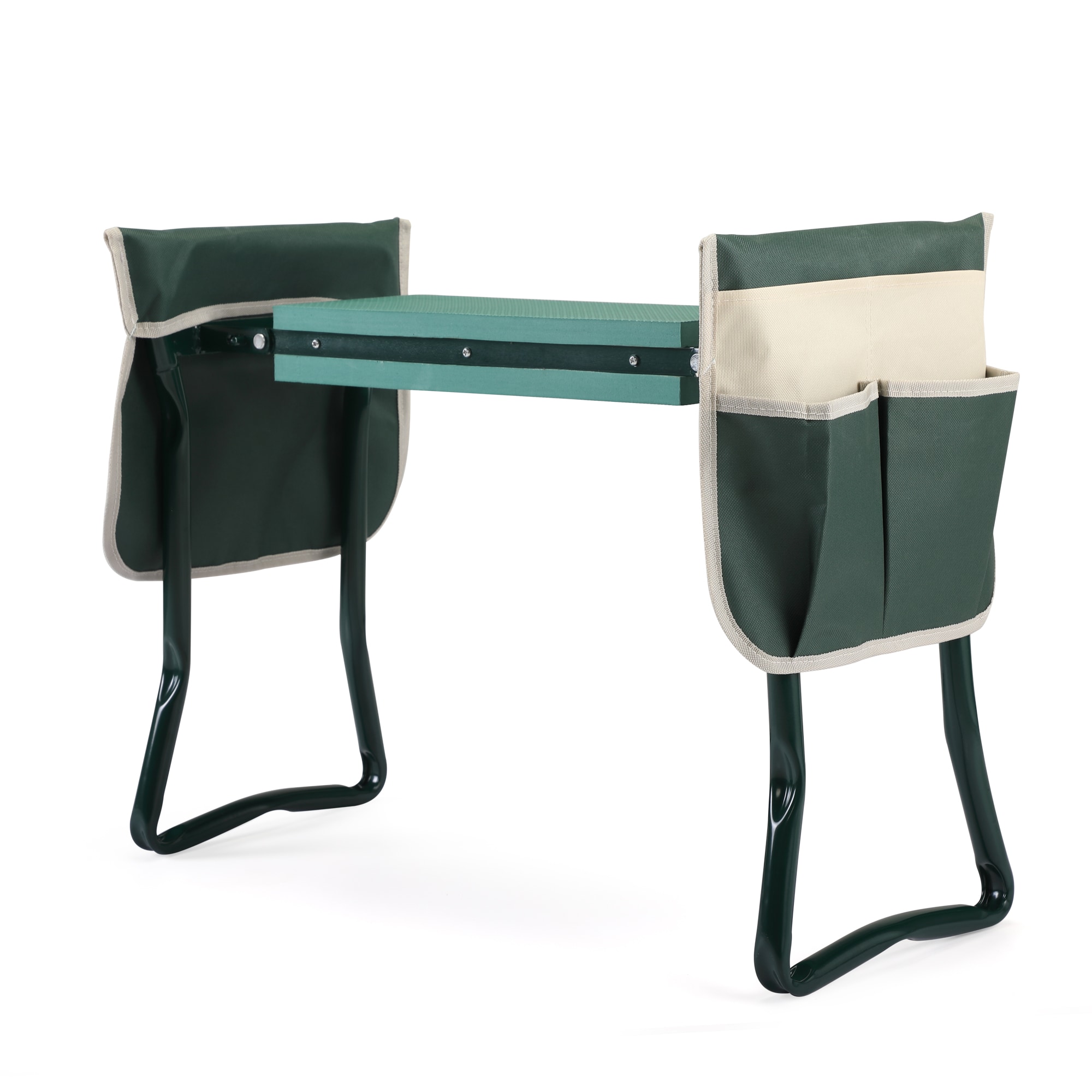 AHIOU HOME ZAAHG-P155115GS 19.29-in Green Metal Barrel Garden Stool