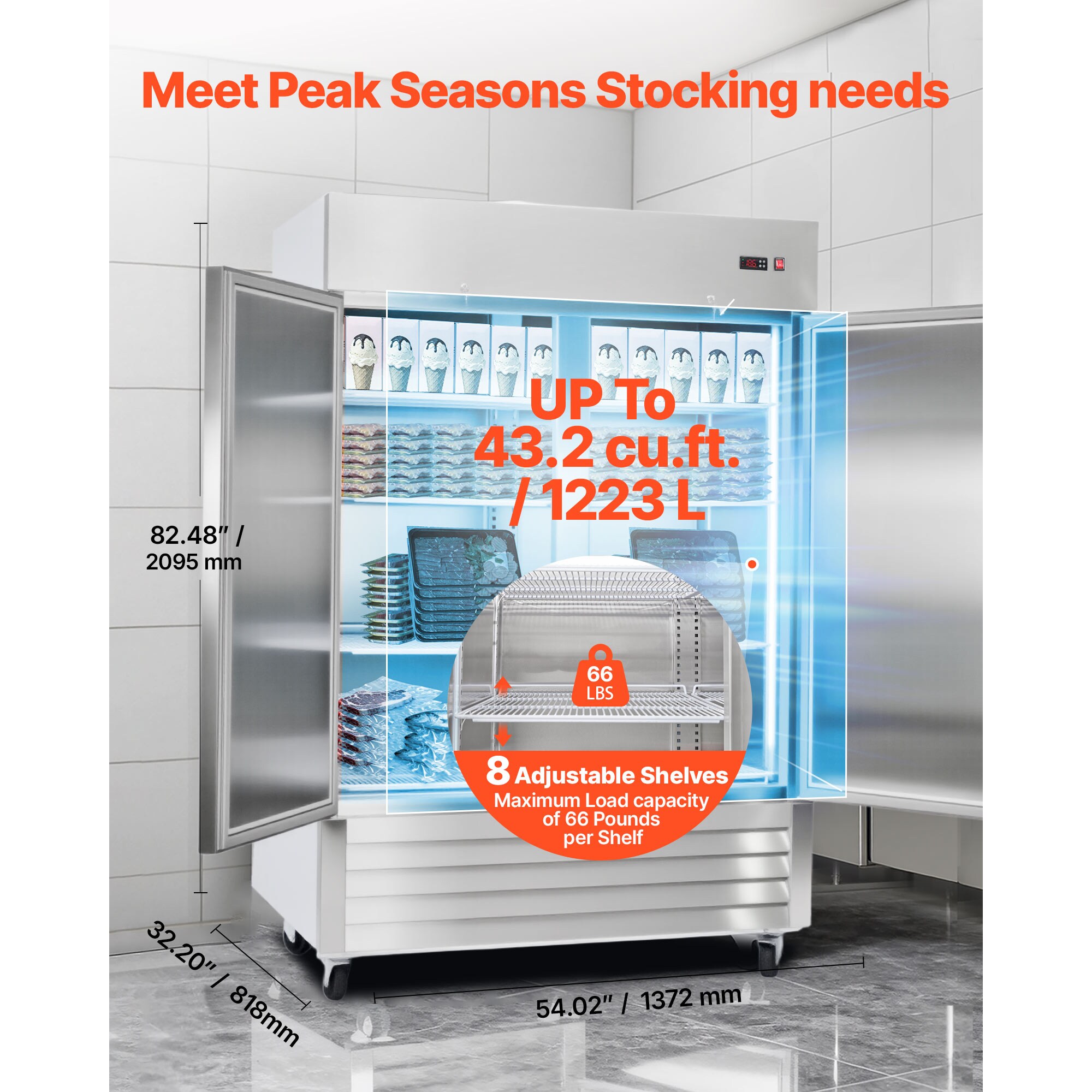 VEVOR SCLSSYLJDSML14800V1 Commercial-Refrigerators - View #4