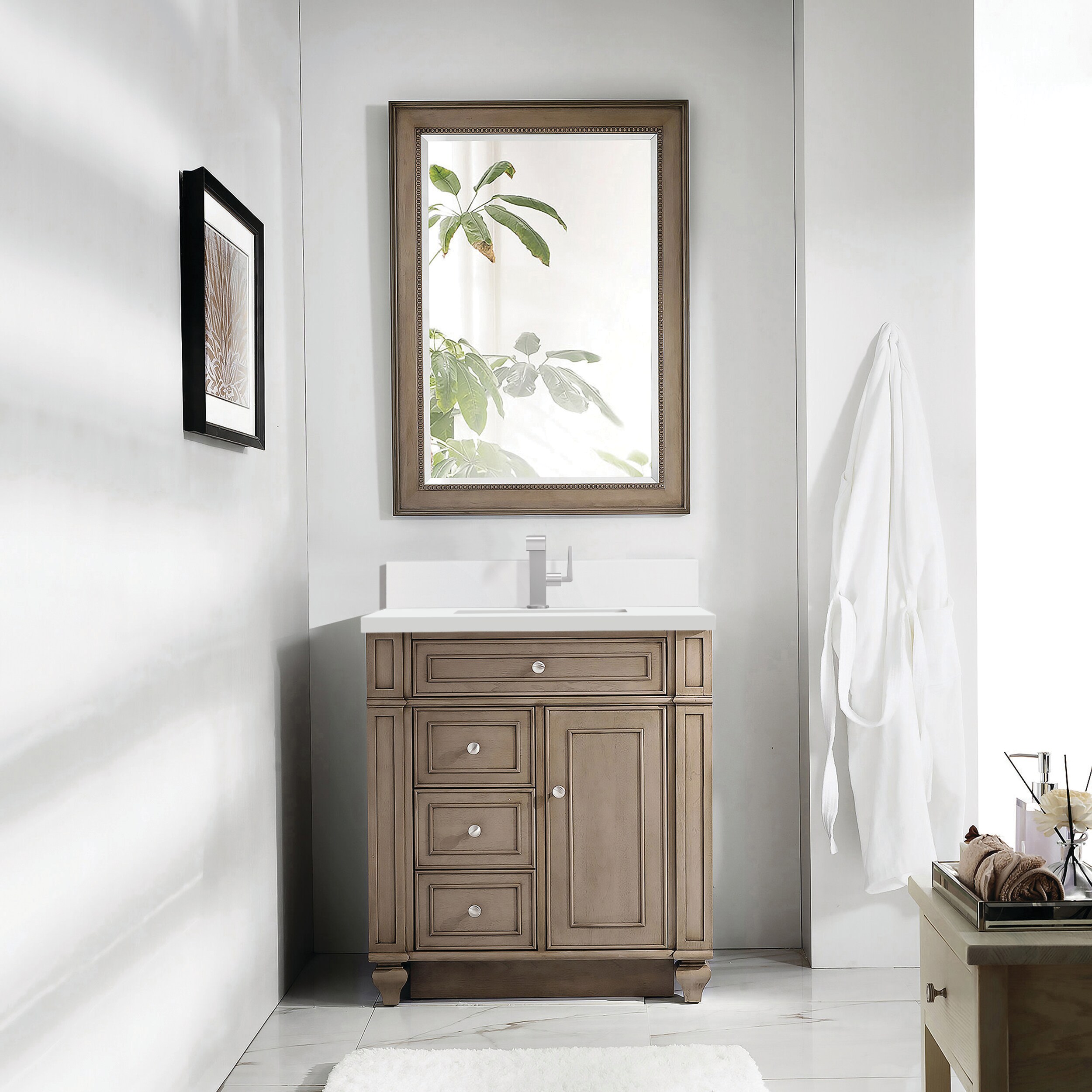 James Martin Vanities 157-V30-WW-1WZ Bath-Vanity-Combo - View #2