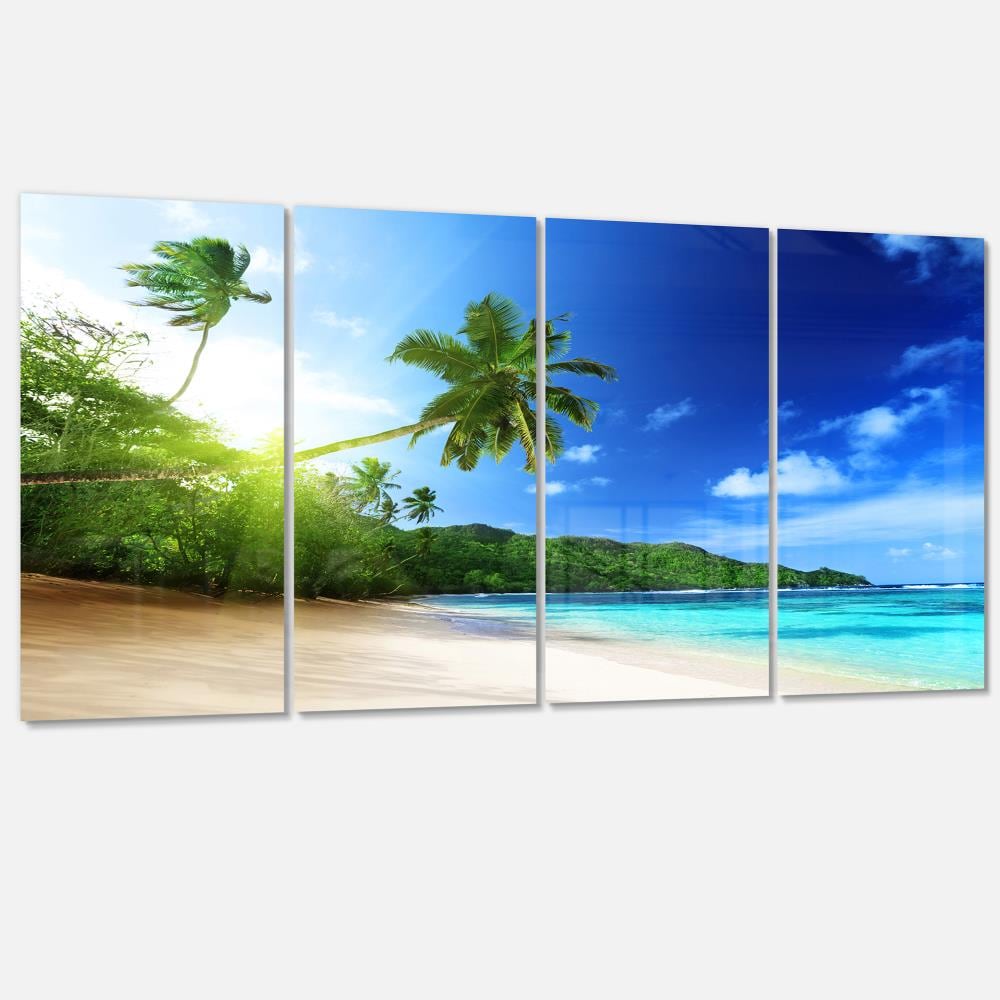 Designart 28-in H x 48-in W Landscape Metal Print in the Wall Art ...