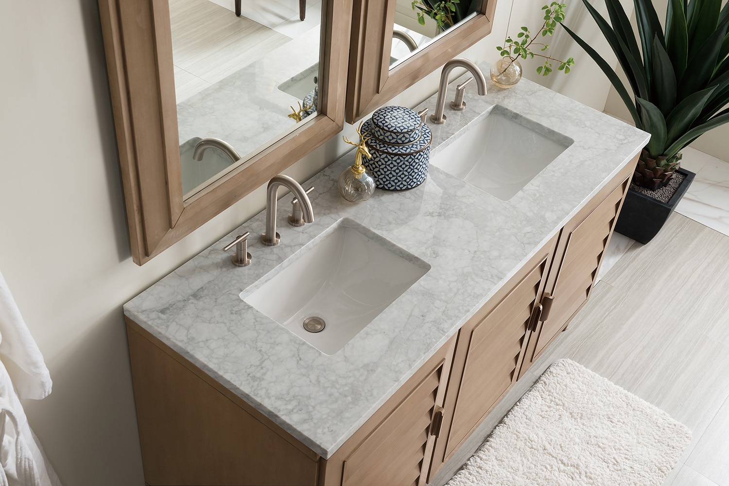 James Martin Vanities 620-V60D-WW-3CAR Bath-Vanity-Combo - View #3
