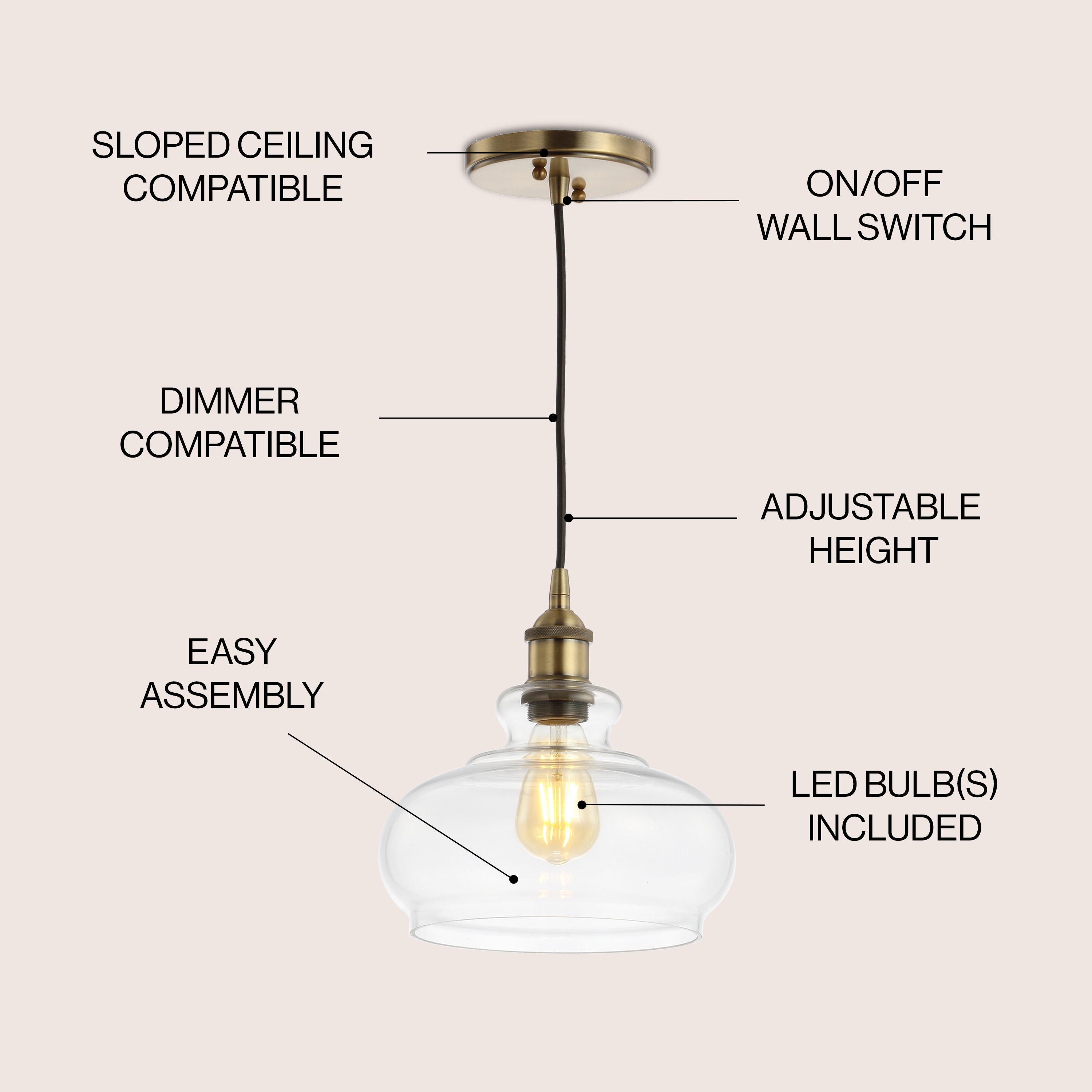 JONATHAN  Y JYL3515A Pendant-Lights - View #3