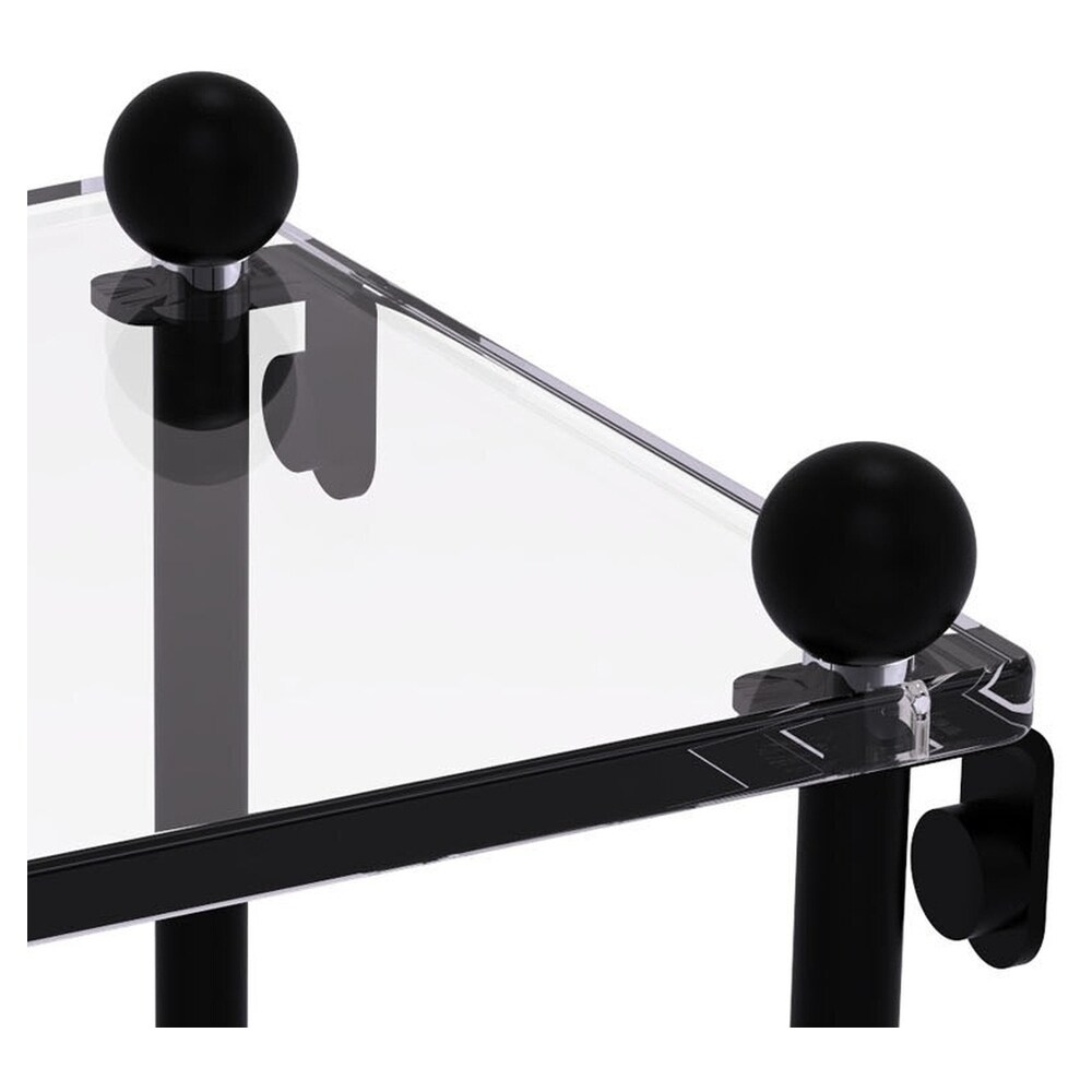Allied Brass PR-3-BKM Bathroom-Shelves - View #2