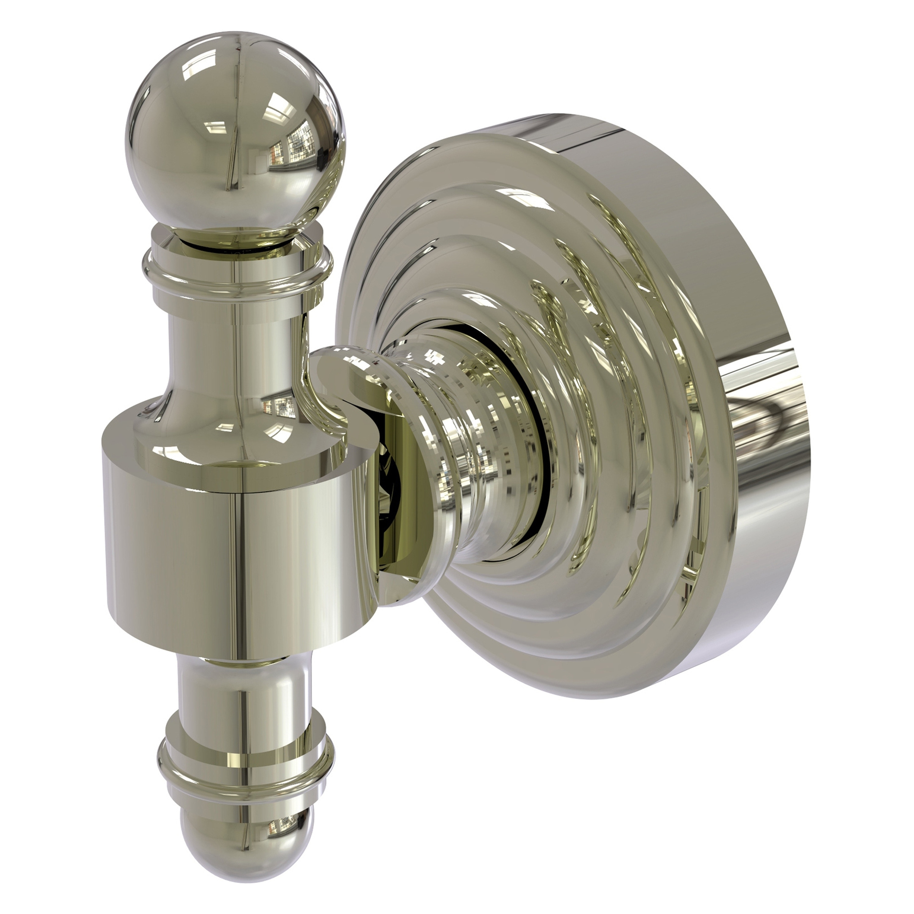 Allied Brass RW-20-PNI Retro Wave Polished Nickel Single -Hook Wall mount Towel Hook