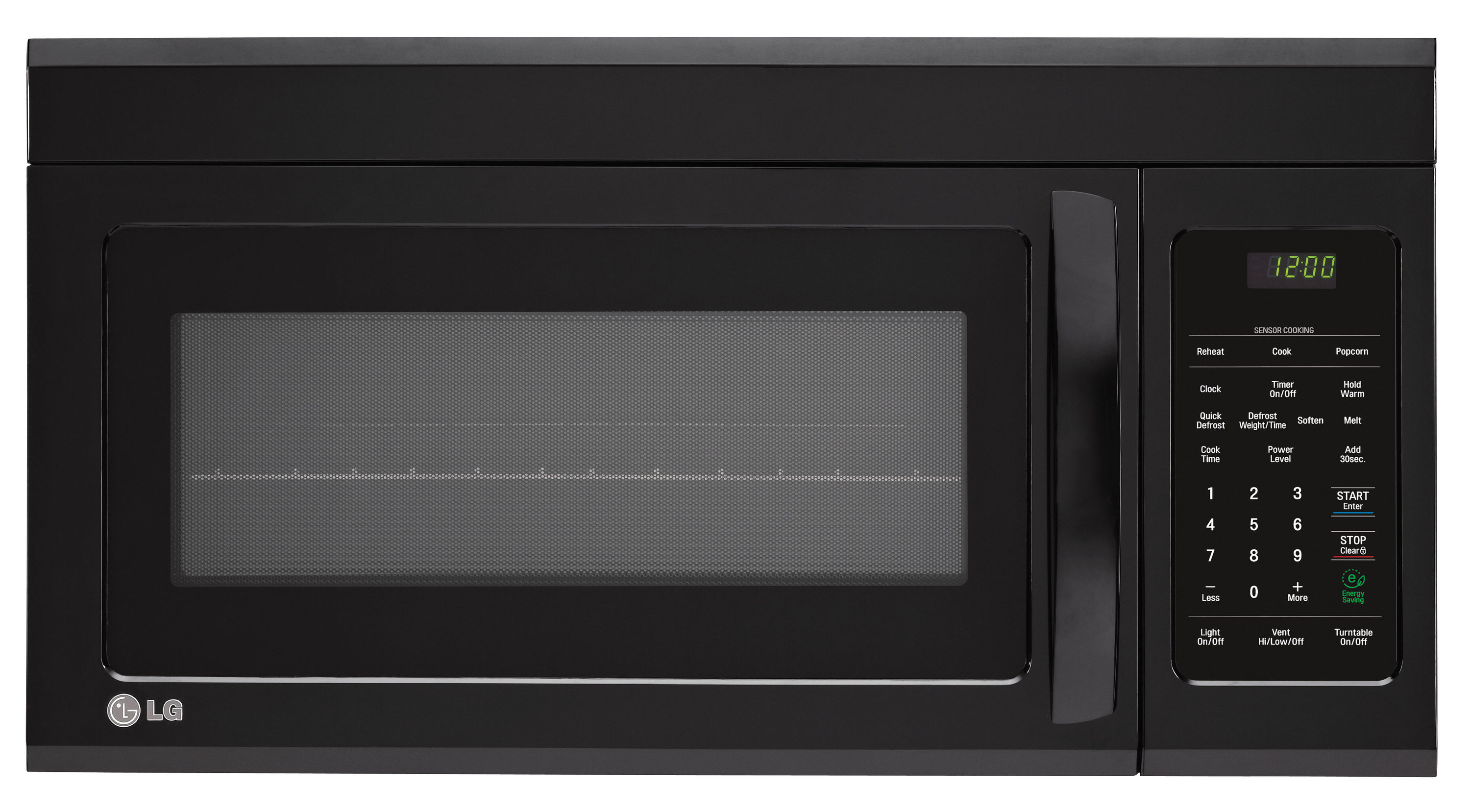 LG LMV1831SB 1.8-cu ft 1000-Watt Over-the-Range Microwave with Sensor Cooking (Smooth Black)