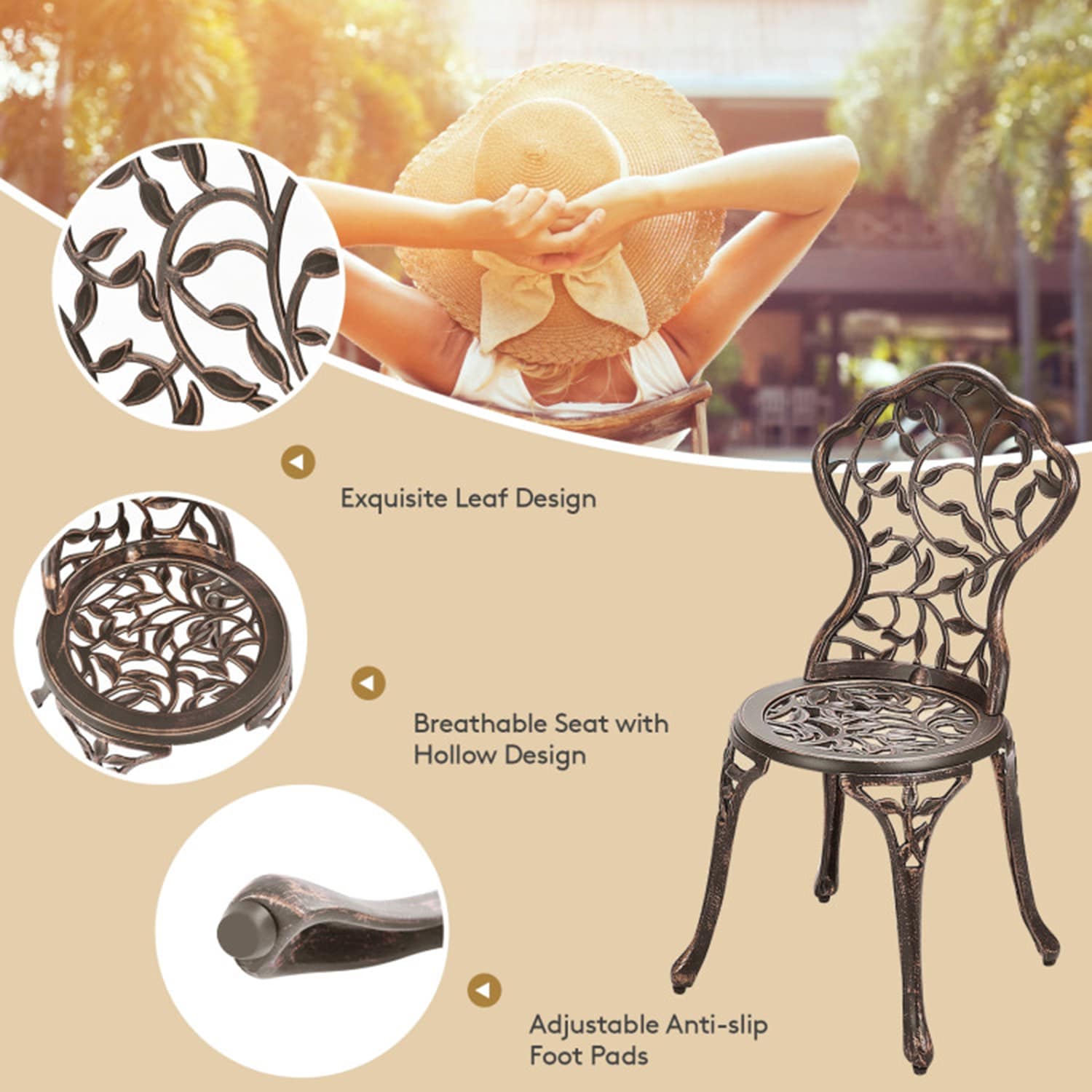 Mondawe HFZY-01-B Patio-Dining-Sets - View #9